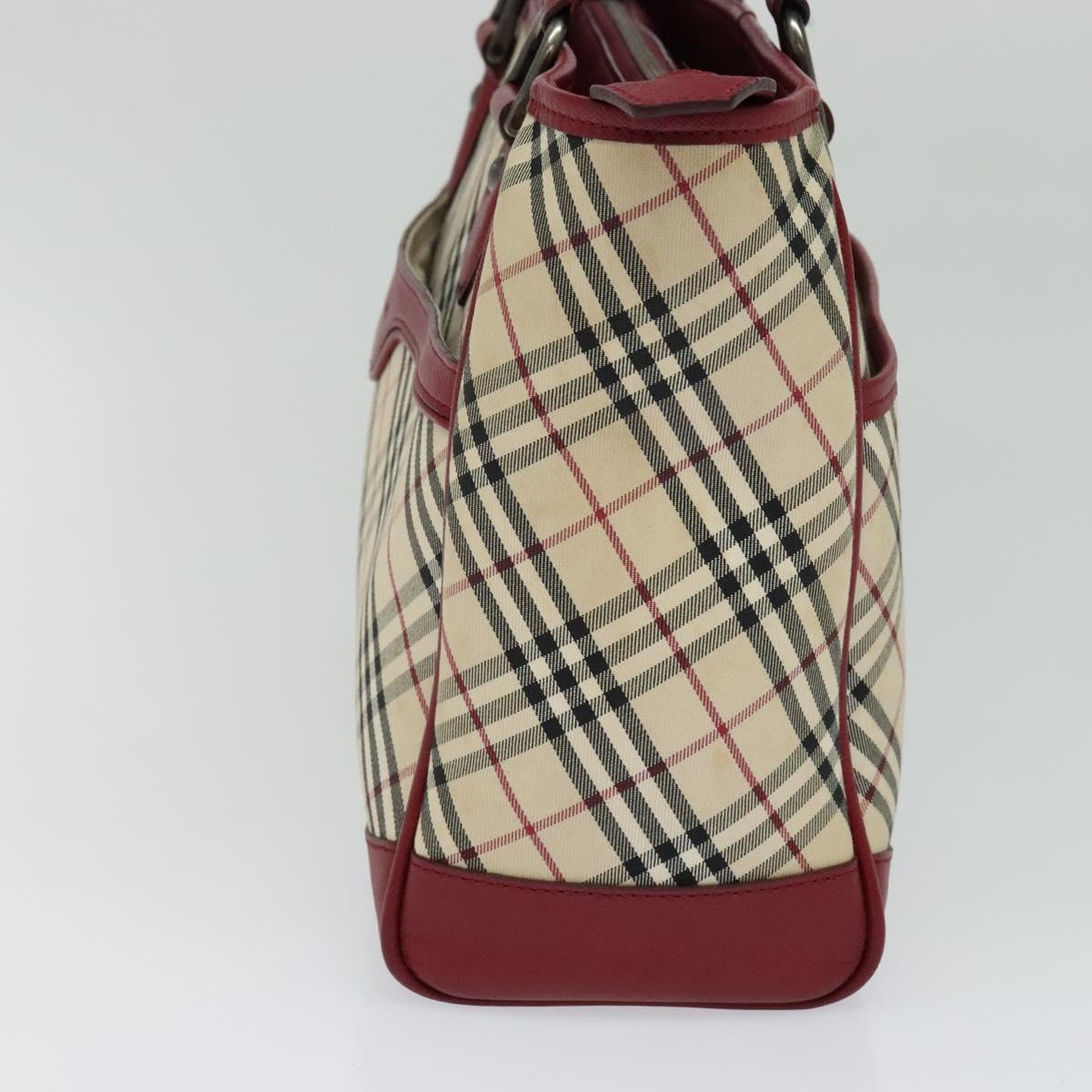 Burberry Nova Check Beige Canvas Tote Bag (Pre-Owned)