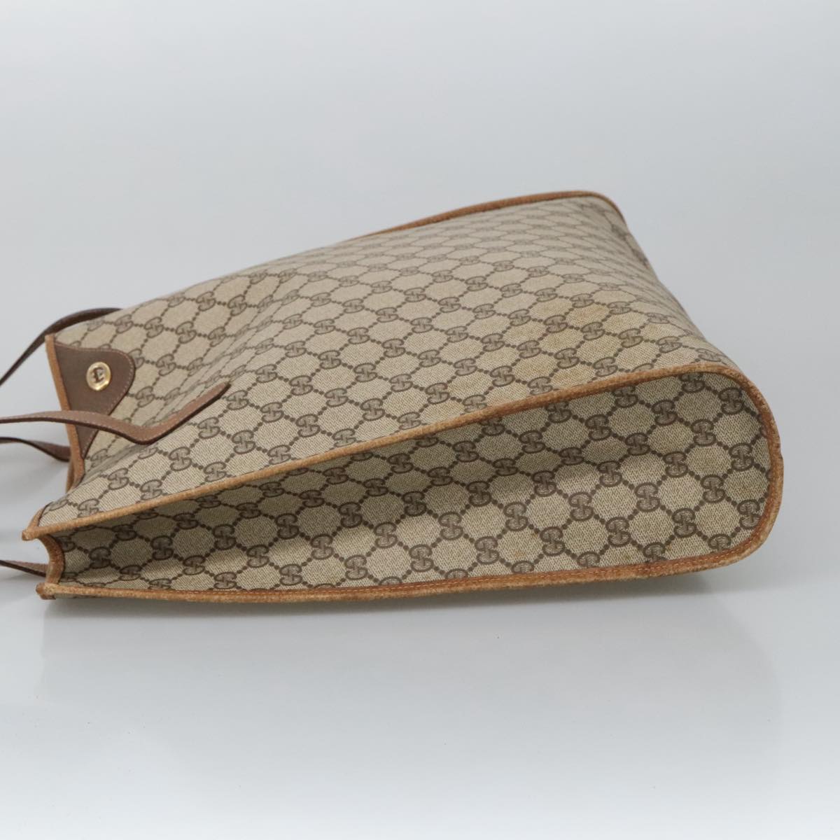 Gucci Cabas Beige Canvas Tote Bag (Pre-Owned)