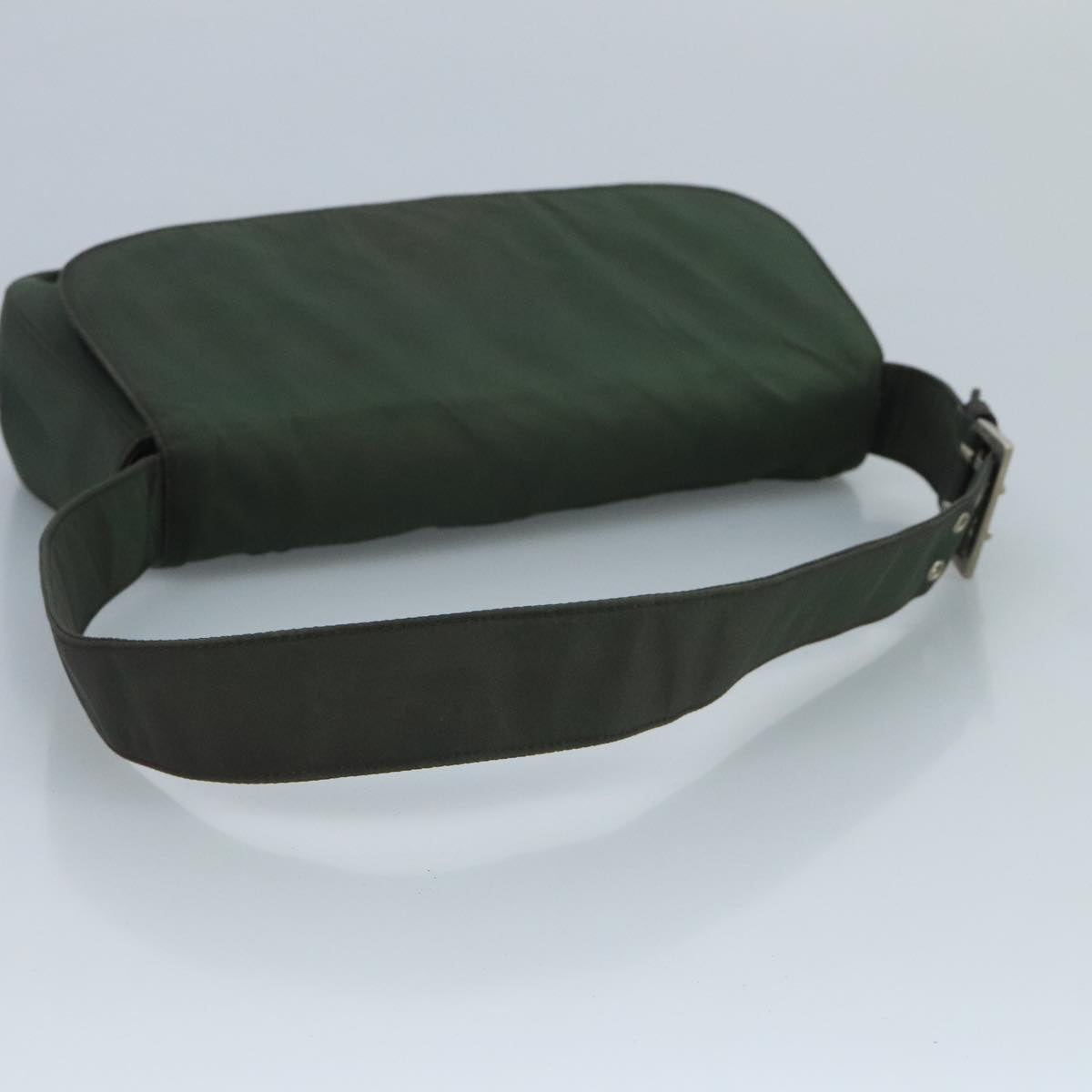 Prada Re-Nylon Khaki Synthetic Shoulder Bag (Pre-Owned)