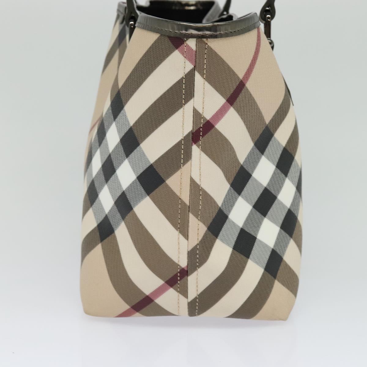 Burberry Nova Check Beige Canvas Tote Bag (Pre-Owned)