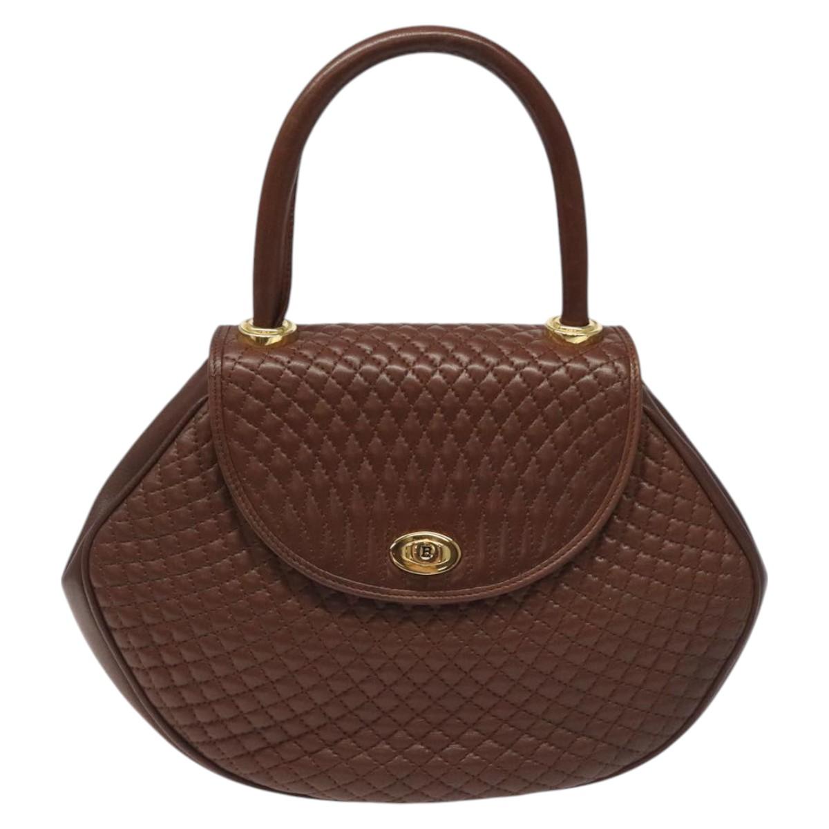Bally Brown Leather Handbag (Pre-Owned)