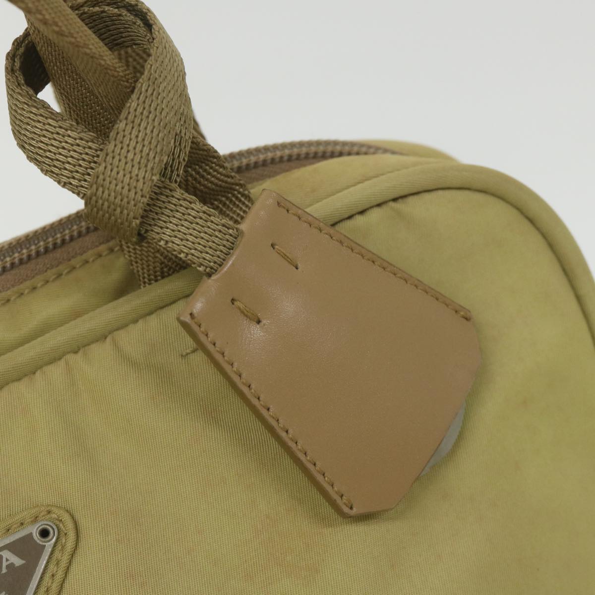 Prada Beige Synthetic Handbag (Pre-Owned)