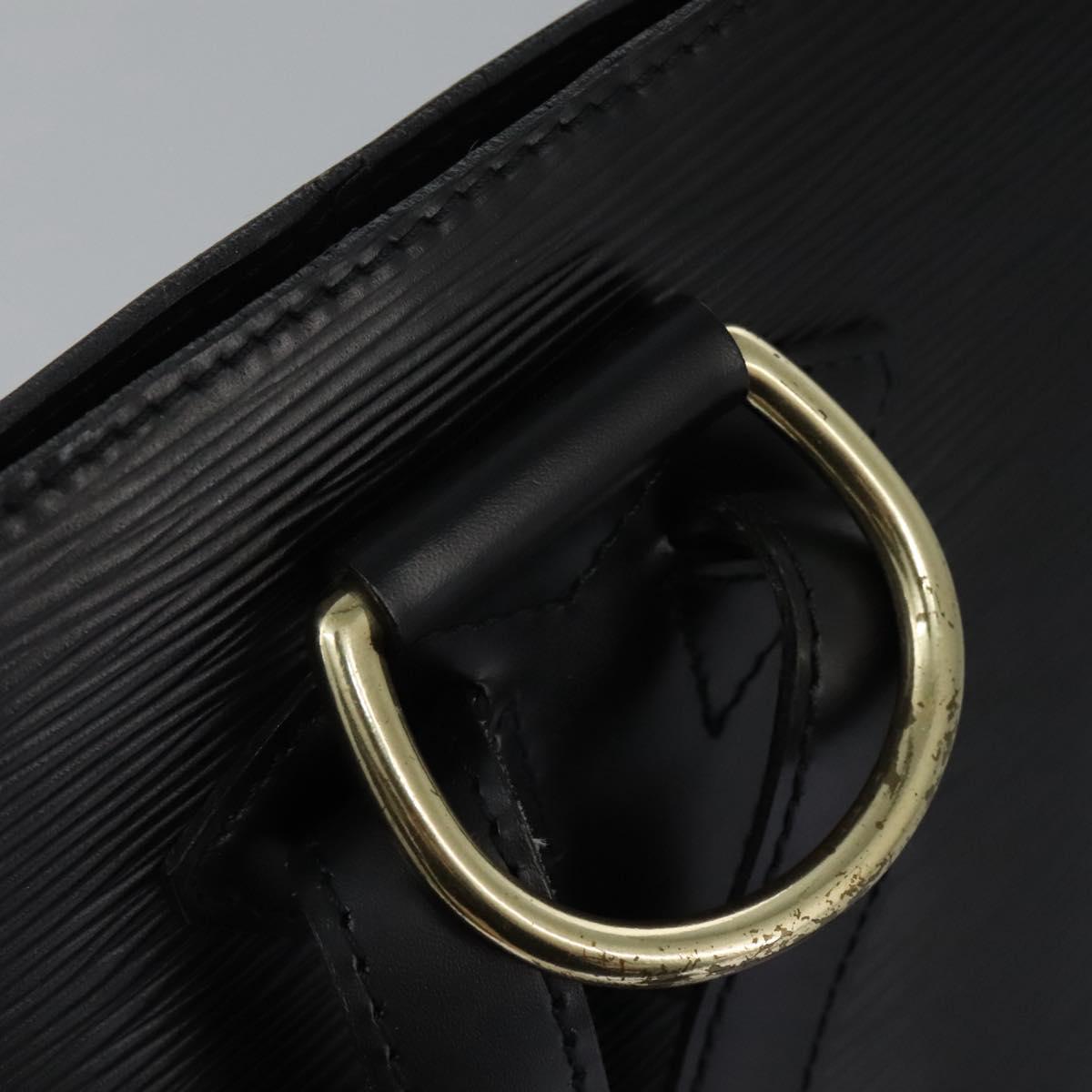 Louis Vuitton Gobelins Black Leather Backpack Bag (Pre-Owned)