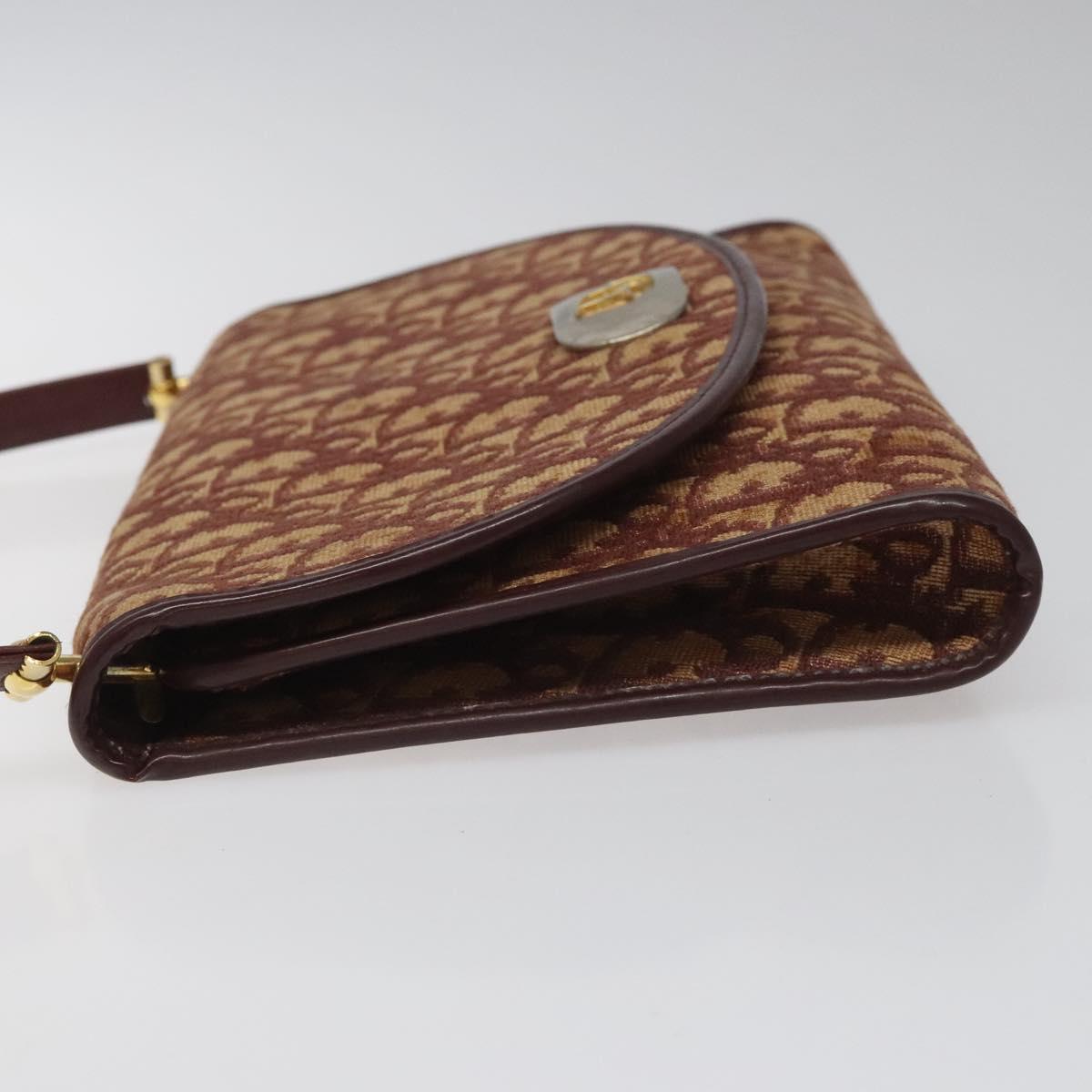 Dior Trotter Beige Canvas Shoulder Bag (Pre-Owned)