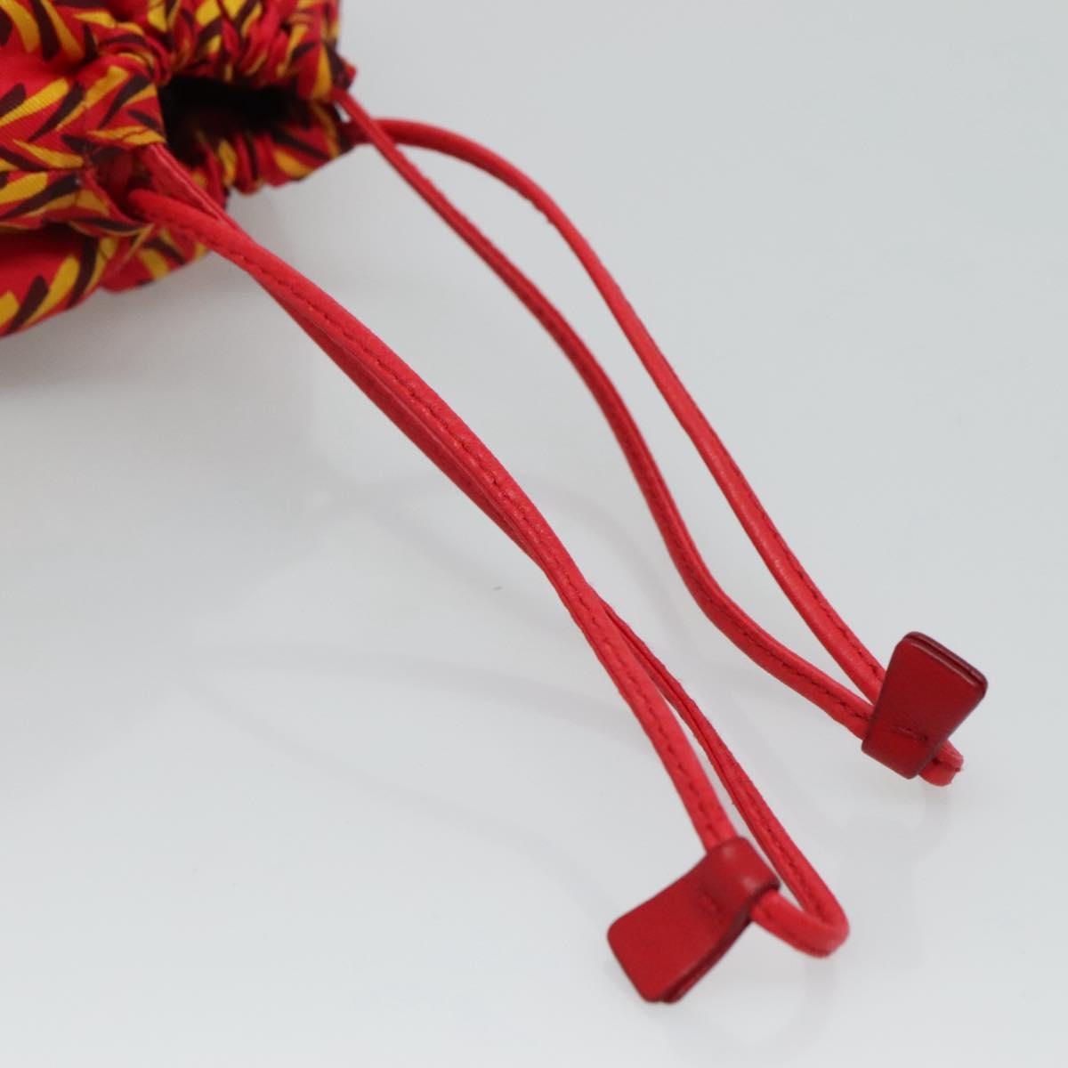 Prada Tessuto Red Silk Shoulder Bag (Pre-Owned)