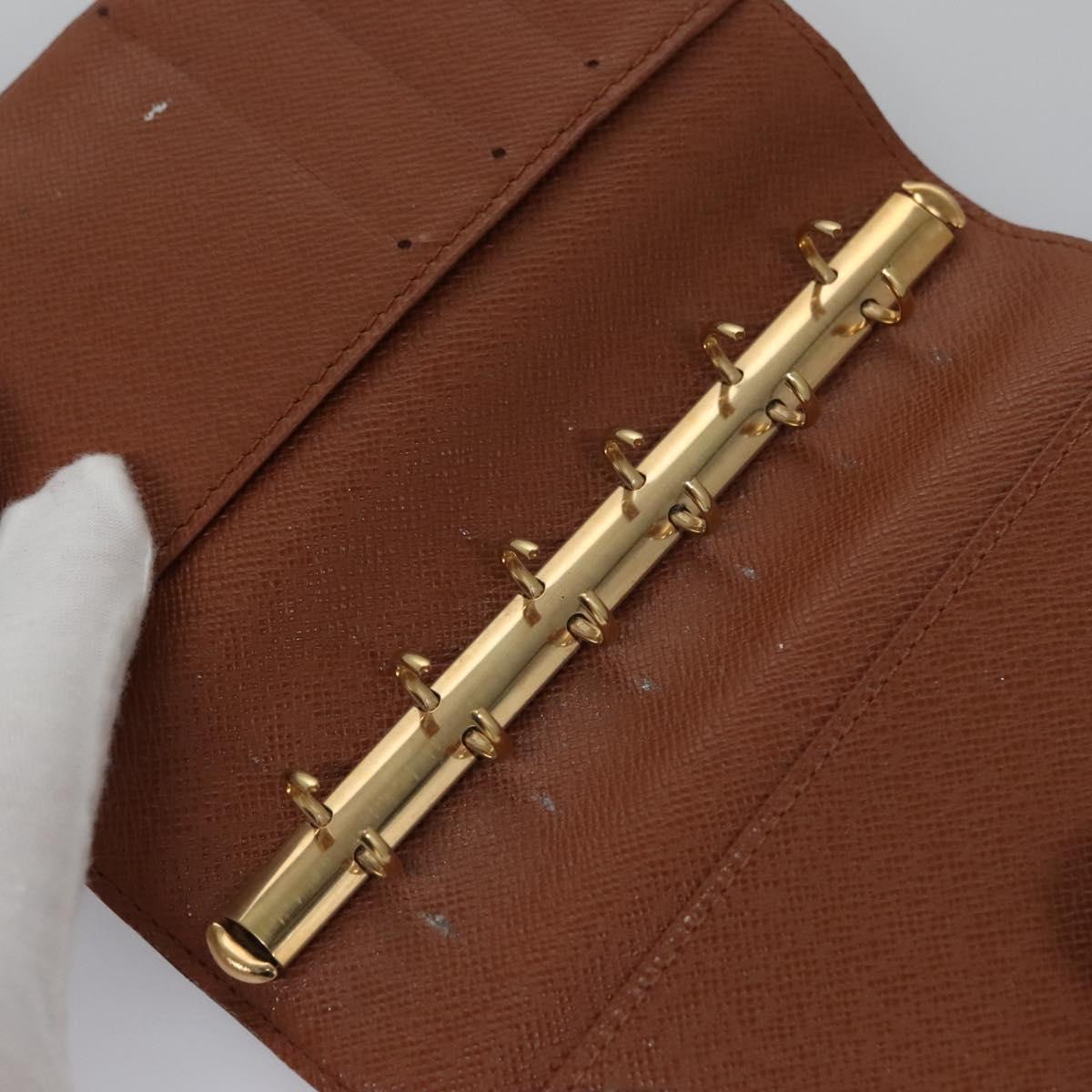 Louis Vuitton Couverture Agenda Fonctionnel Pm Brown Canvas Wallet (Pre-Owned)