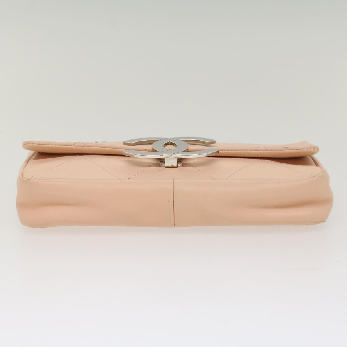Chanel Cc Pink Leather Shoulder Bag (Pre-Owned)