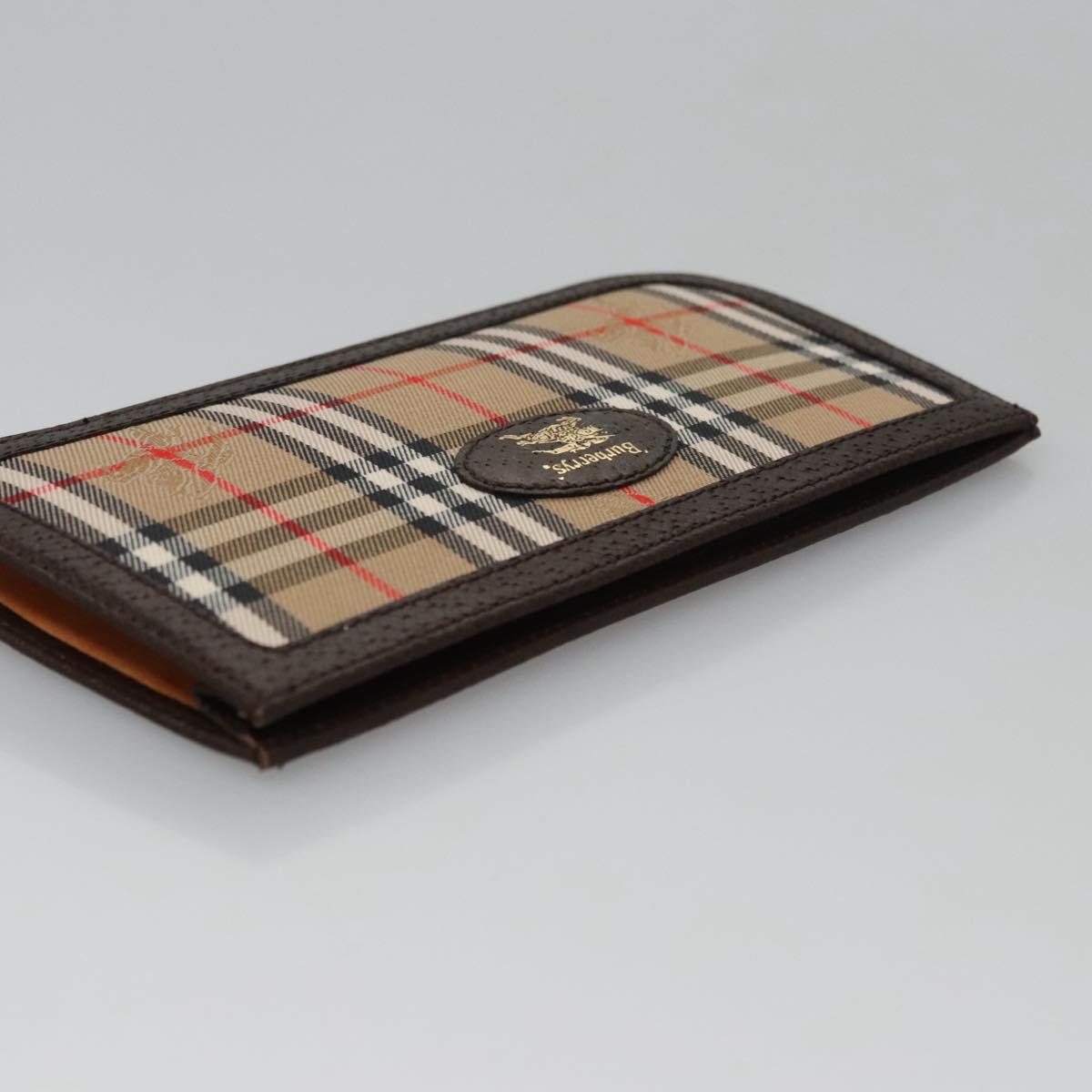 Burberry Nova Check Beige Canvas Wallet (Pre-Owned)