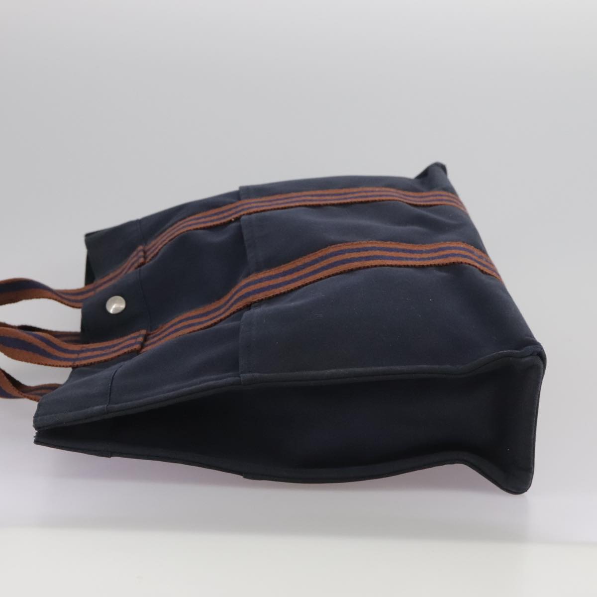 Hermès Toto Navy Canvas Tote Bag (Pre-Owned)