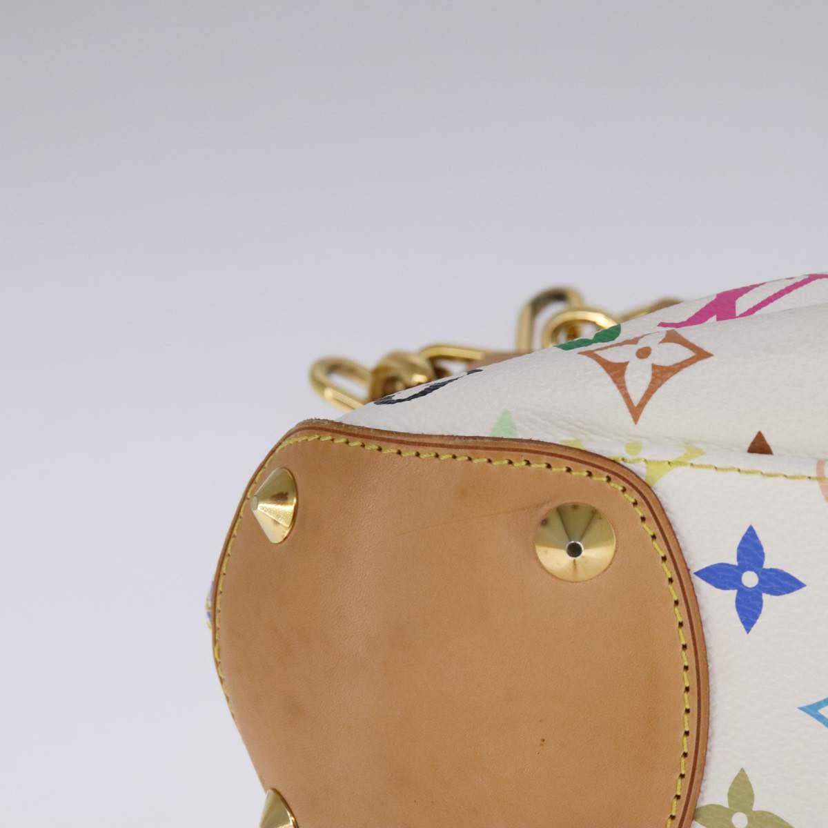Louis Vuitton Judy White Canvas Shoulder Bag (Pre-Owned)
