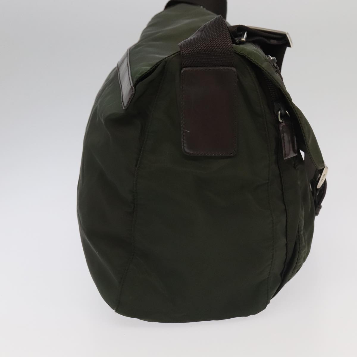 Prada Re-Edition Khaki Synthetic Shoulder Bag (Pre-Owned)