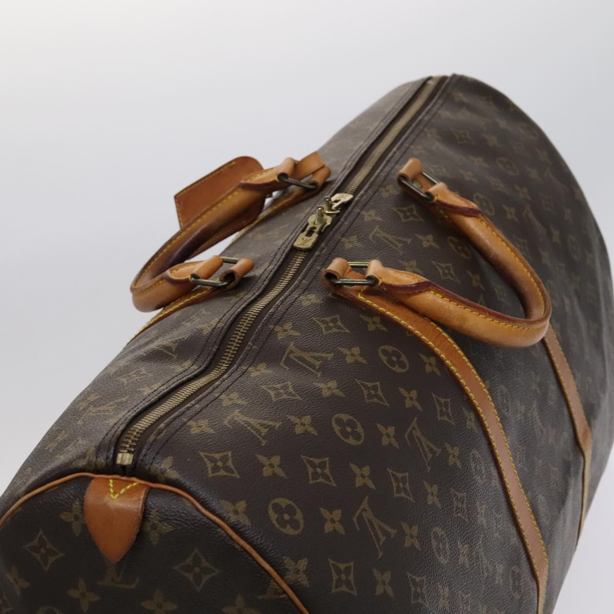 Louis Vuitton Keepall 60 Brown Canvas Travel Bag (Pre-Owned)