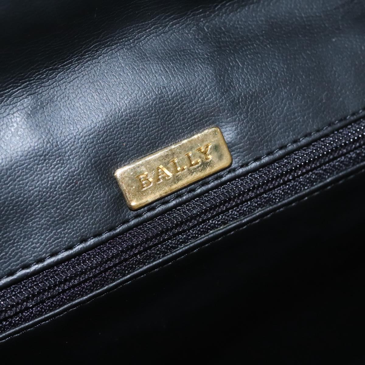 Bally Black Leather Shoulder Bag (Pre-Owned)