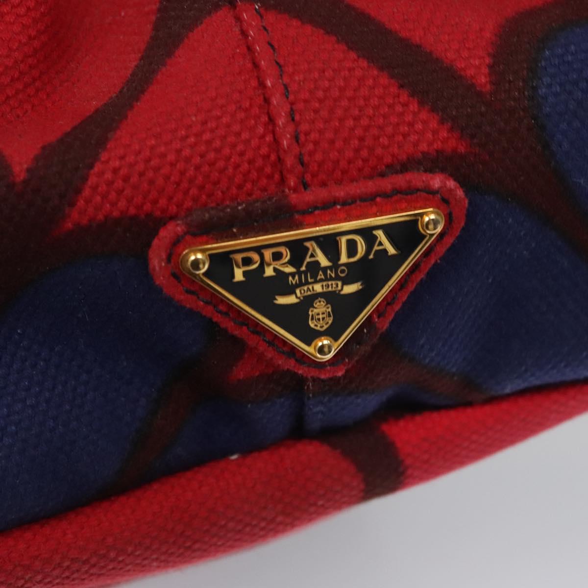 Prada Canapa Multicolour Canvas Handbag (Pre-Owned)