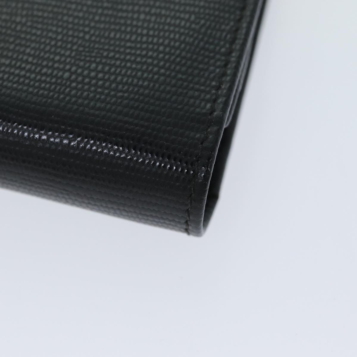 Céline Logo Du Cercle Black Leather Wallet (Pre-Owned)