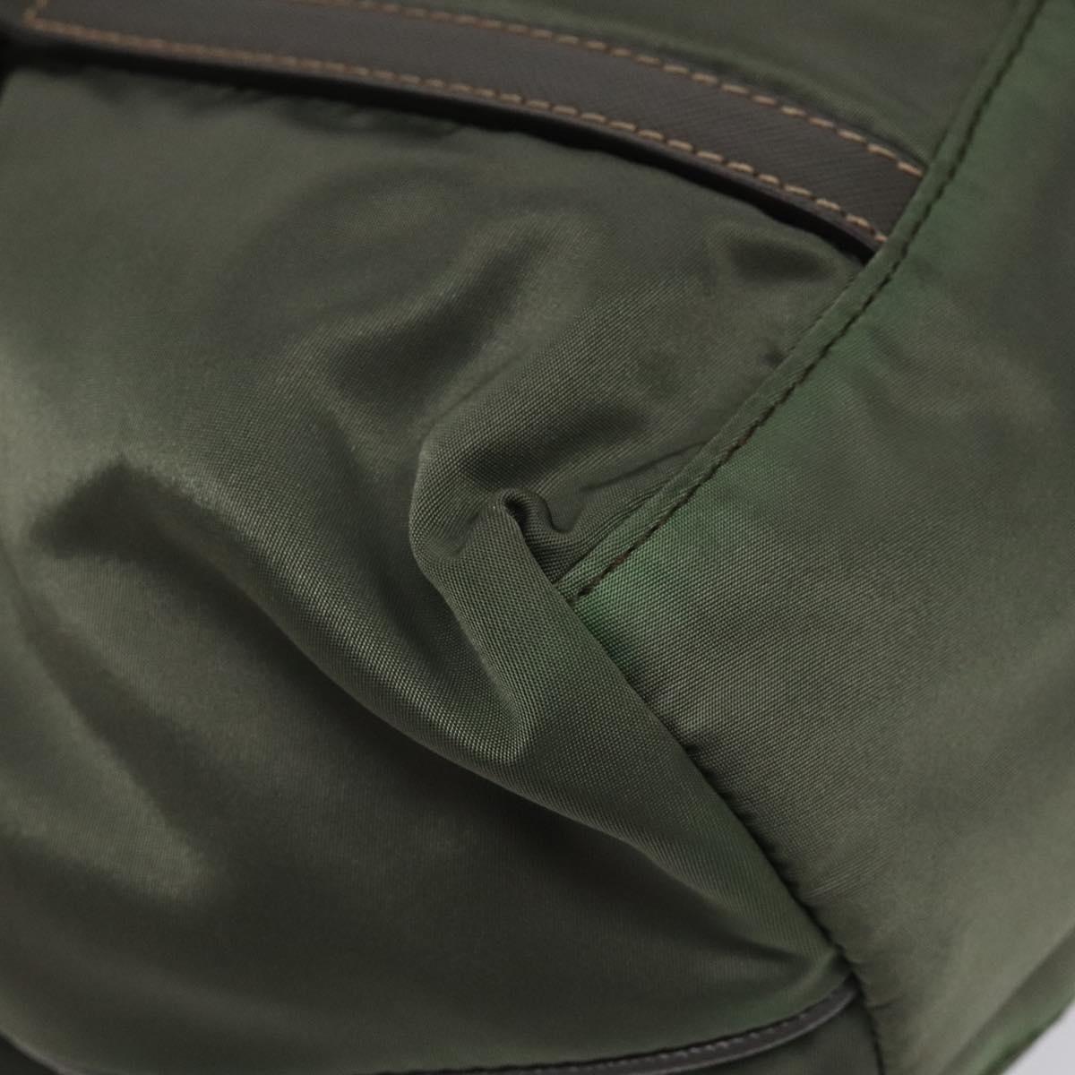 Prada Tessuto Khaki Nylon Tote Bag (Pre-Owned)