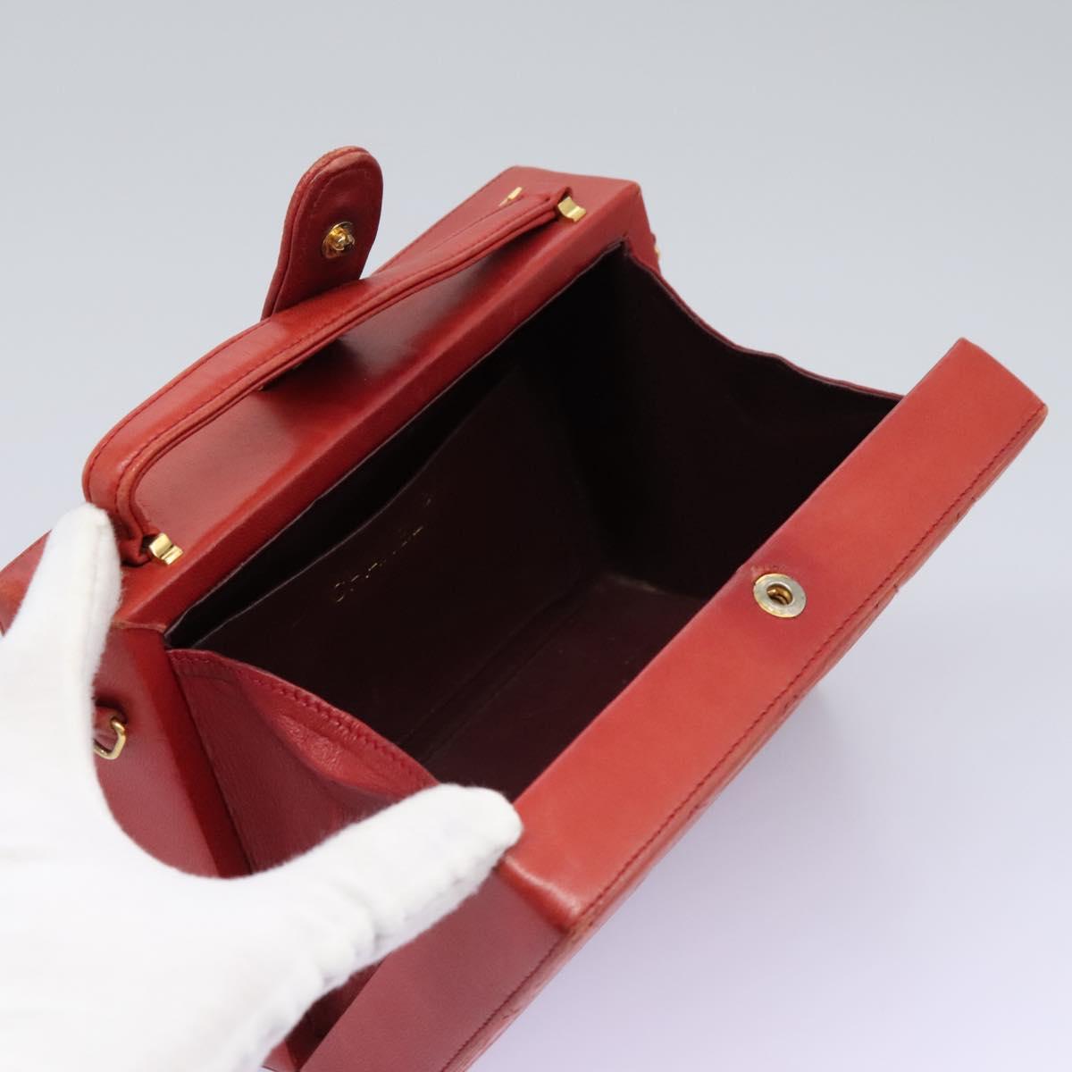 Chanel Cc Red Leather Handbag (Pre-Owned)