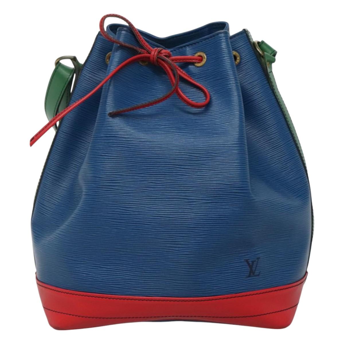 Louis Vuitton Noé Blue Leather Shoulder Bag (Pre-Owned)
