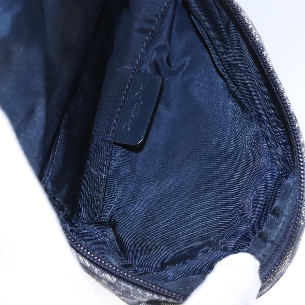 Dior Saddle Navy Canvas Clutch Bag (Pre-Owned)