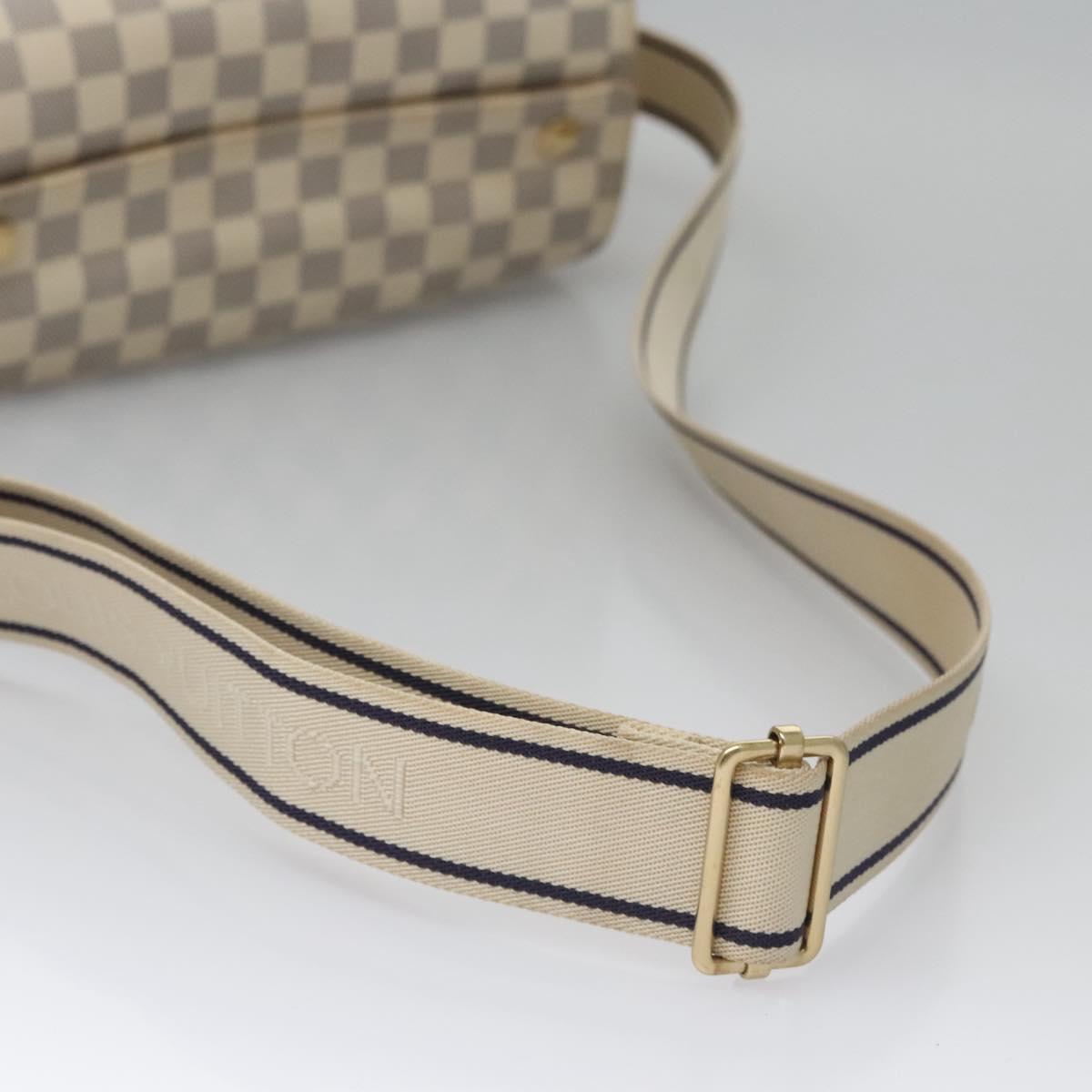 Louis Vuitton Naviglio White Canvas Shoulder Bag (Pre-Owned)