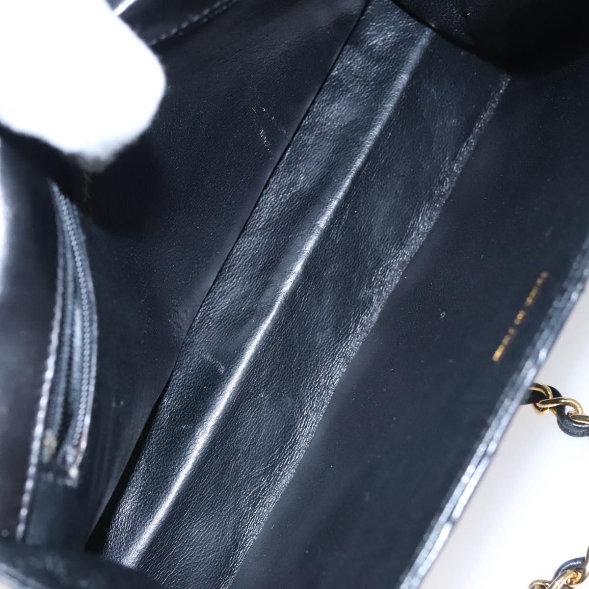 Chanel Full Flap Black Leather Shoulder Bag (Pre-Owned)