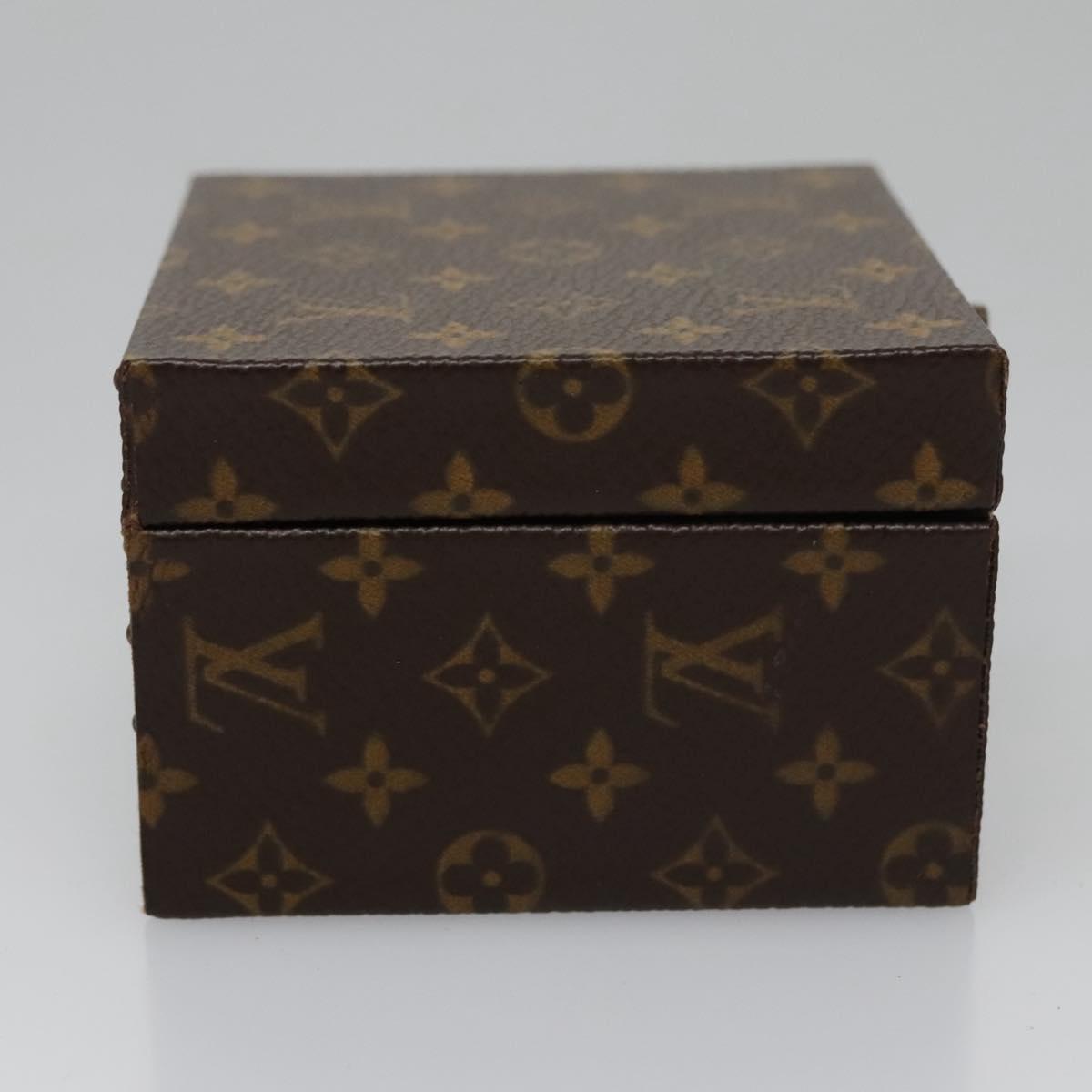 Louis Vuitton Jewelry Case Brown Canvas Clutch Bag (Pre-Owned)
