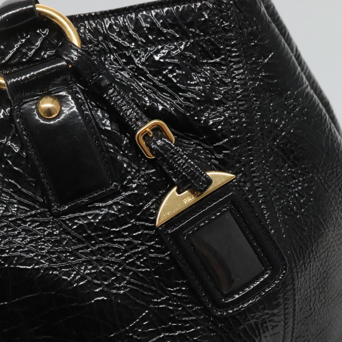 Prada Black Patent Leather Tote Bag (Pre-Owned)