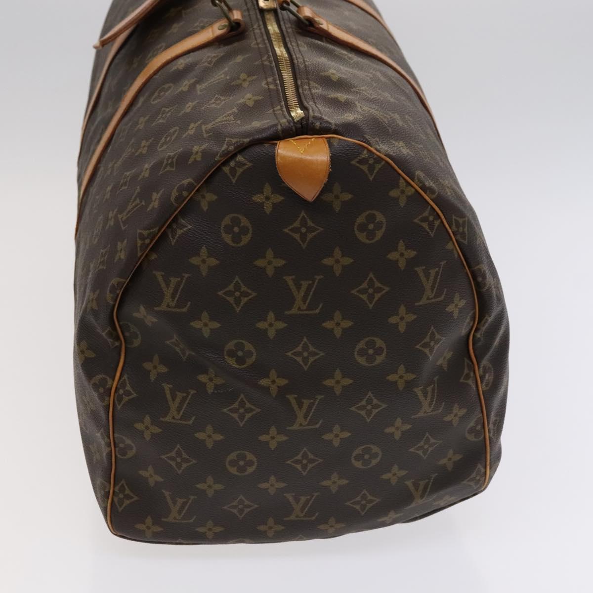Louis Vuitton Keepall 55 Brown Canvas Travel Bag (Pre-Owned)
