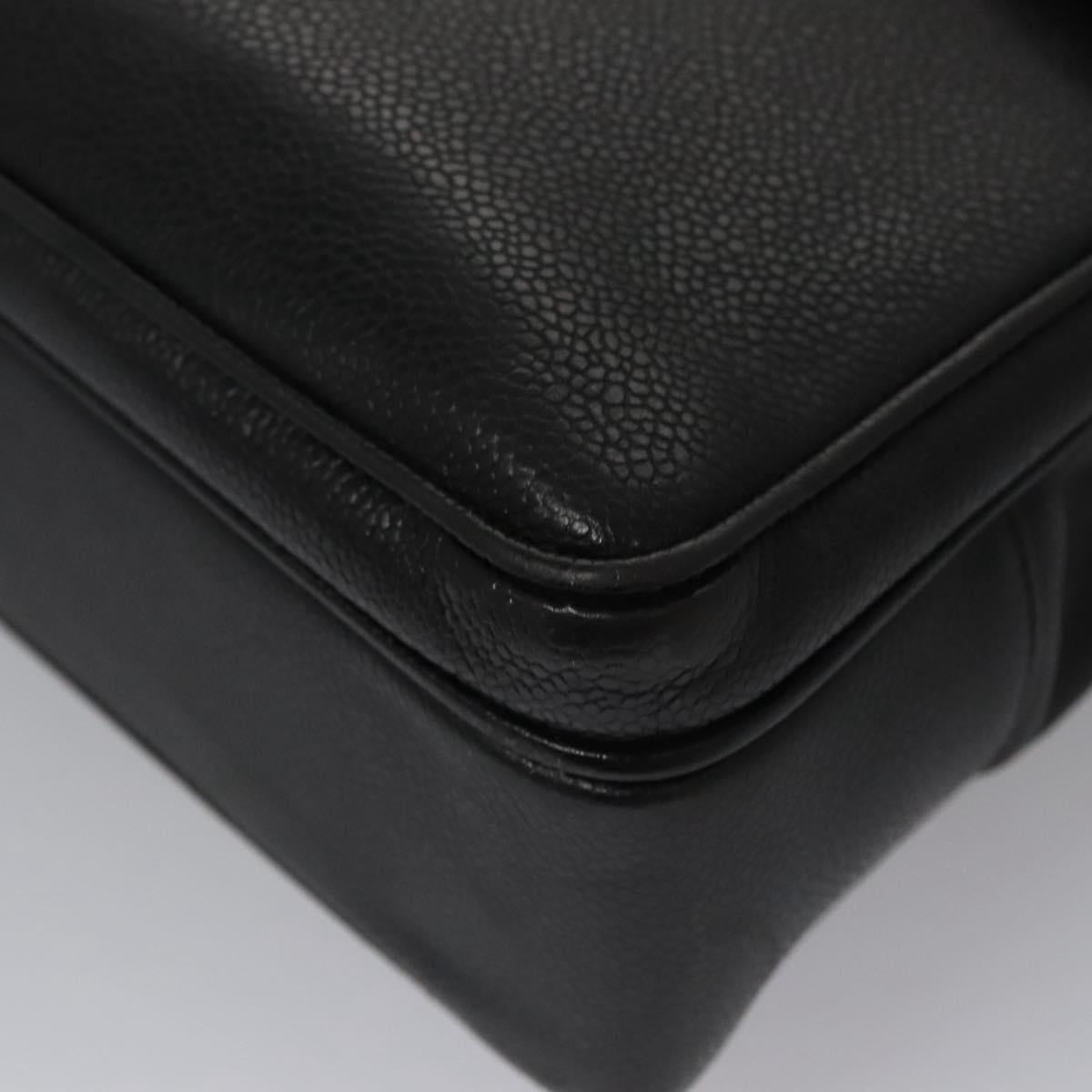 Chanel Cc Totebag Black Leather Tote Bag (Pre-Owned)