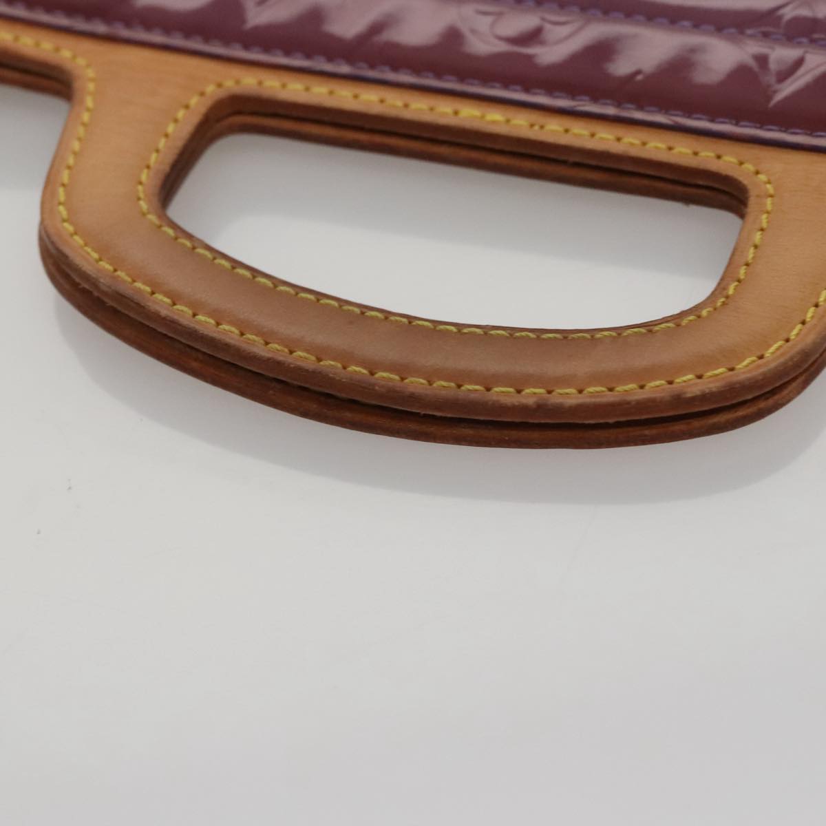 Louis Vuitton Stanton Purple Patent Leather Tote Bag (Pre-Owned)