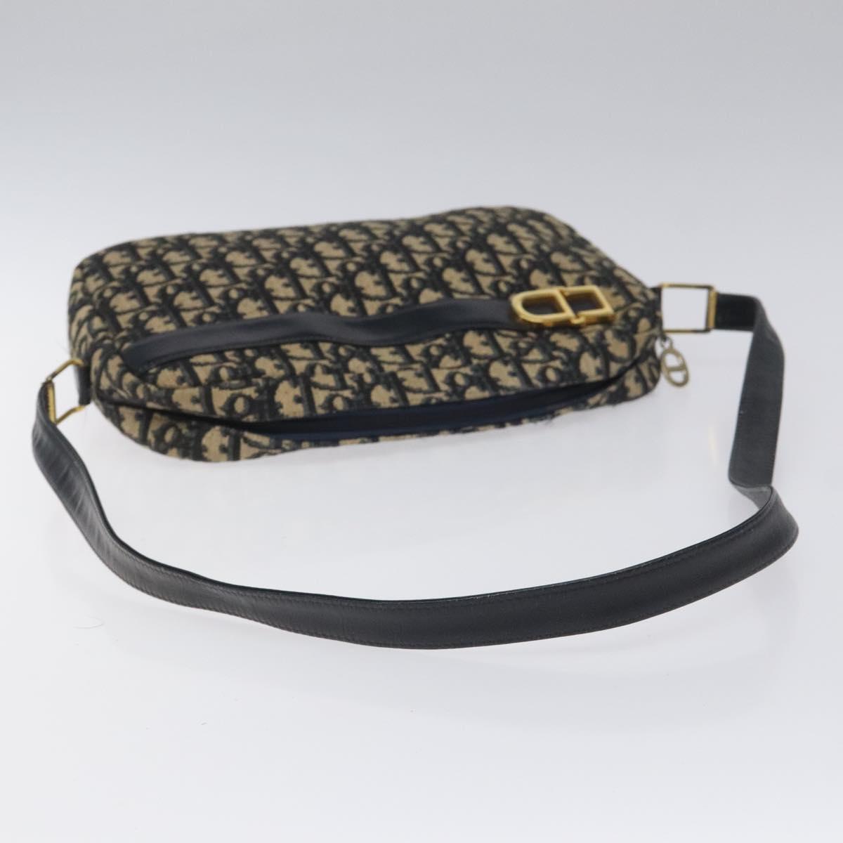 Dior 30 Montaigne Navy Canvas Shoulder Bag (Pre-Owned)
