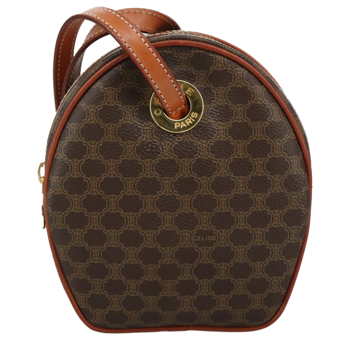 Céline Macadam Brown Canvas Shoulder Bag (Pre-Owned)