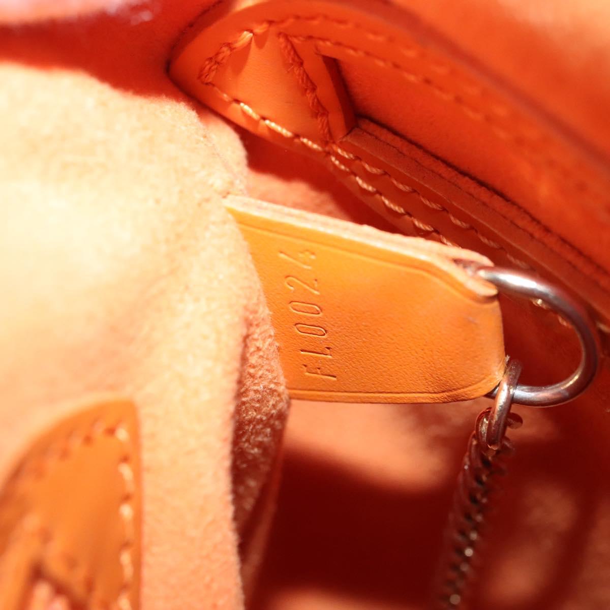 Louis Vuitton Bucket Pm Orange Leather Shoulder Bag (Pre-Owned)