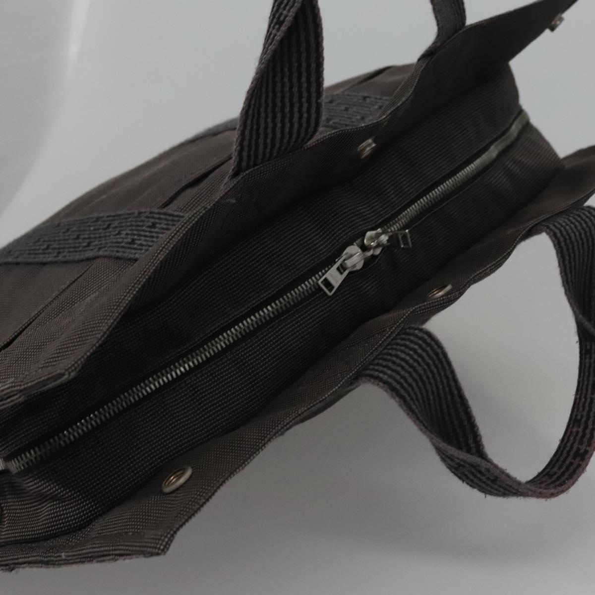 Hermès Herline Grey Canvas Tote Bag (Pre-Owned)
