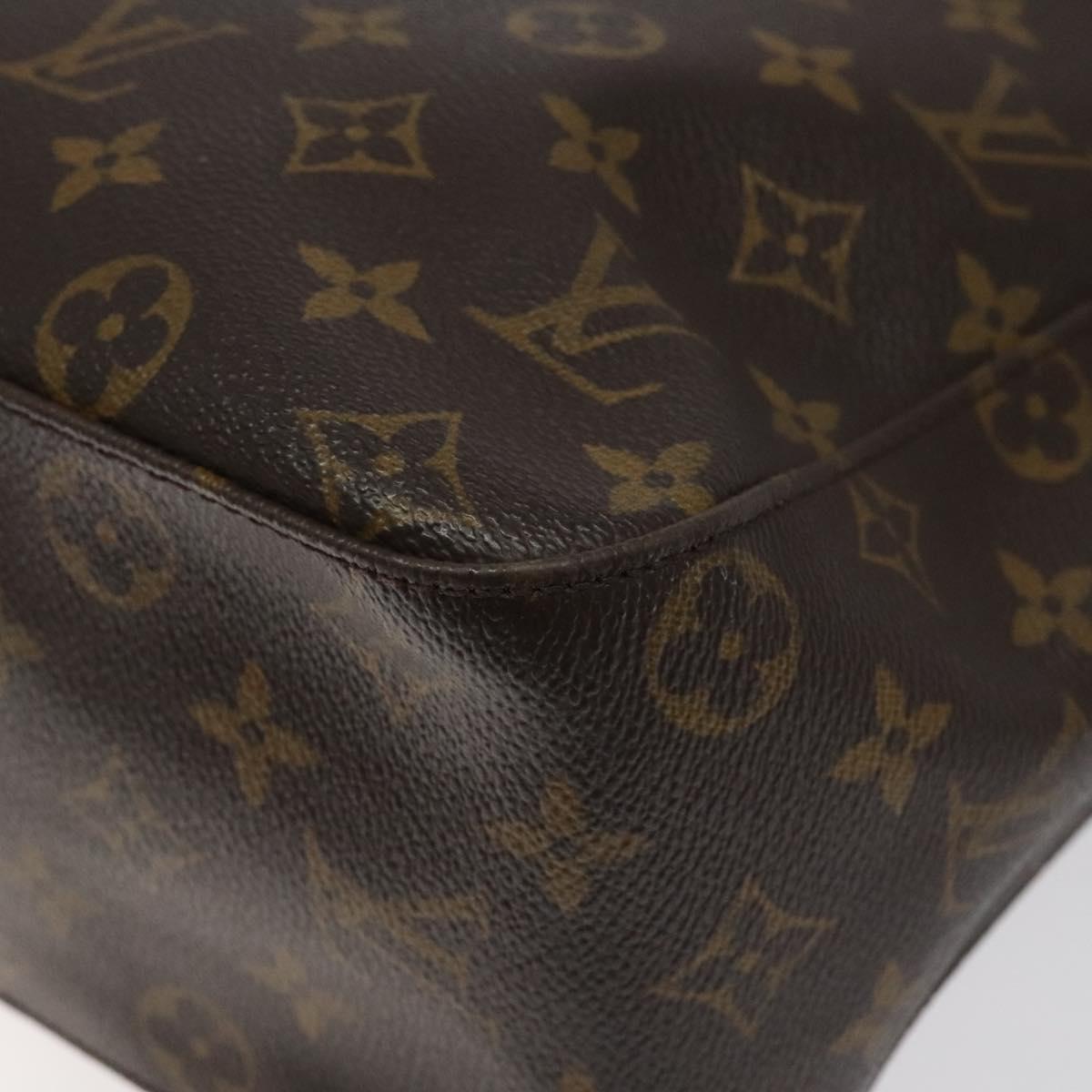 Louis Vuitton Looping Brown Canvas Shoulder Bag (Pre-Owned)