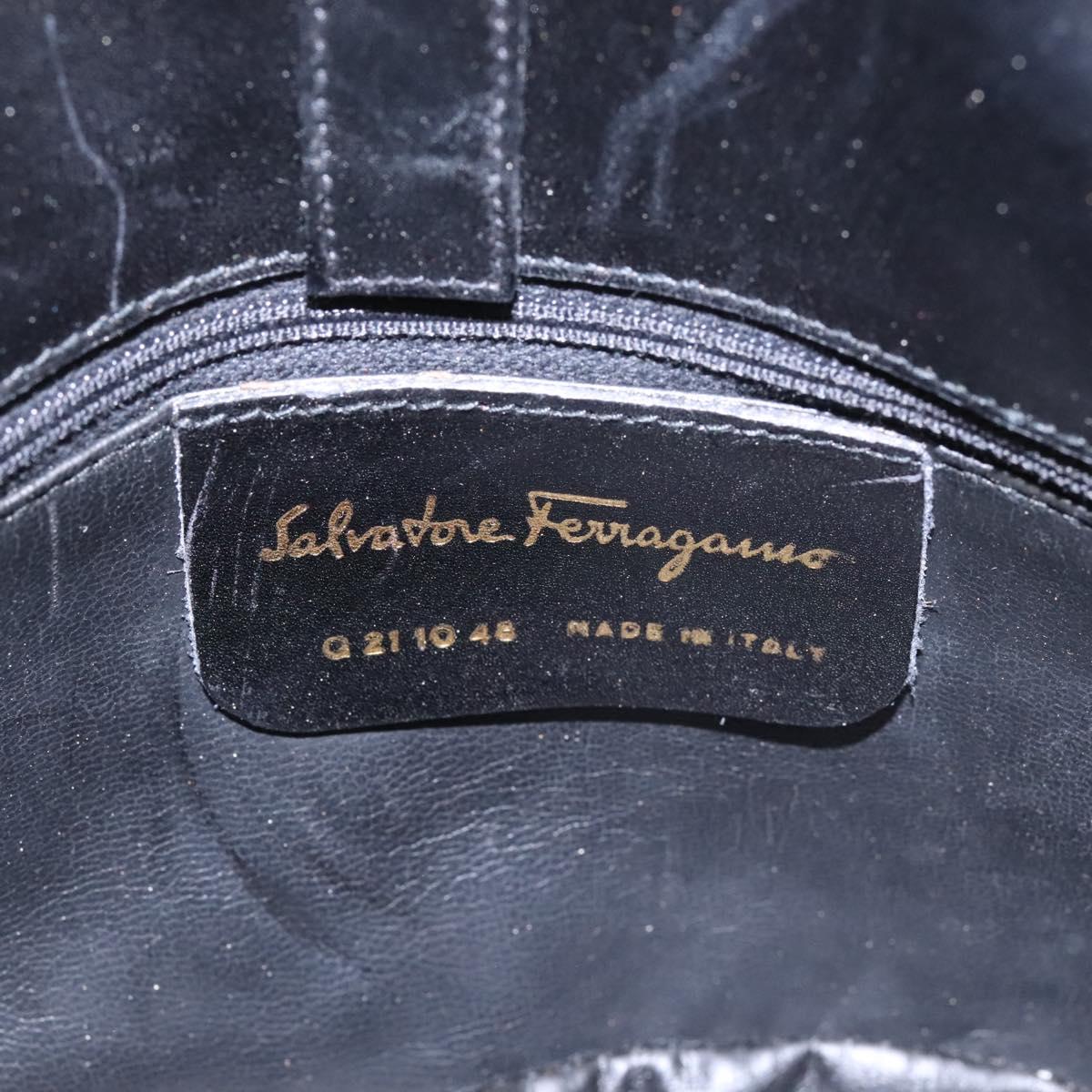 Salvatore Ferragamo - Black Leather Shoulder Bag (Pre-Owned)