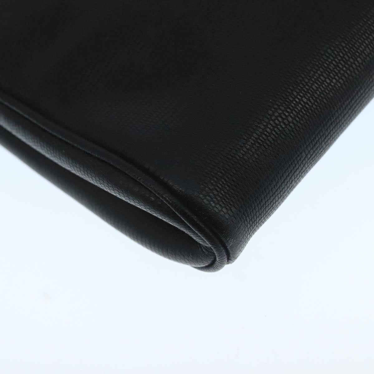 Céline Logo Du Cercle Black Leather Shoulder Bag (Pre-Owned)
