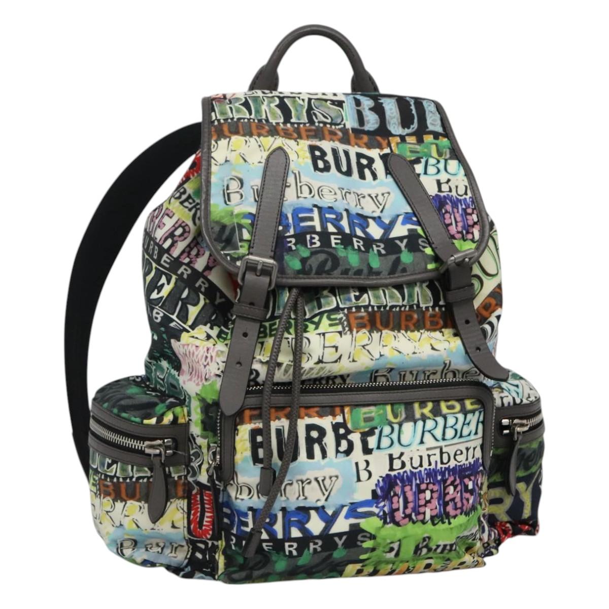 Burberry Multicolour Synthetic Backpack Bag (Pre-Owned)