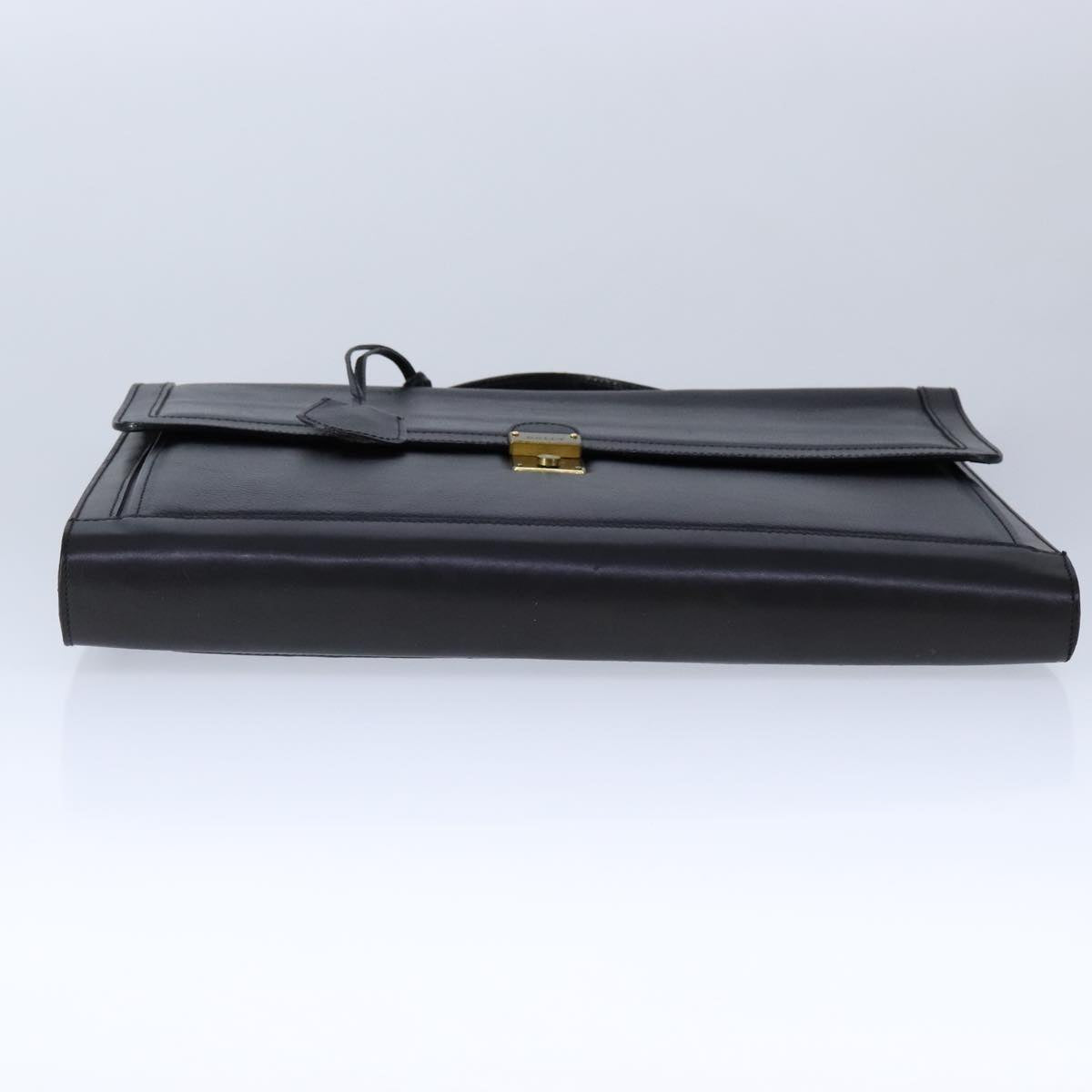 Bally Black Leather Briefcase Bag (Pre-Owned)