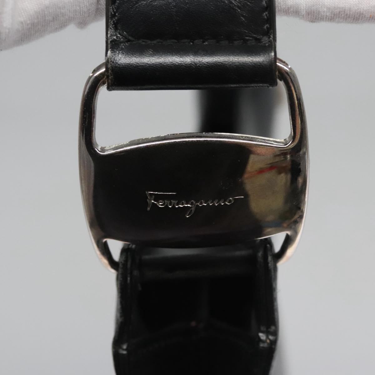 Salvatore Ferragamo Black Leather Shoulder Bag (Pre-Owned)