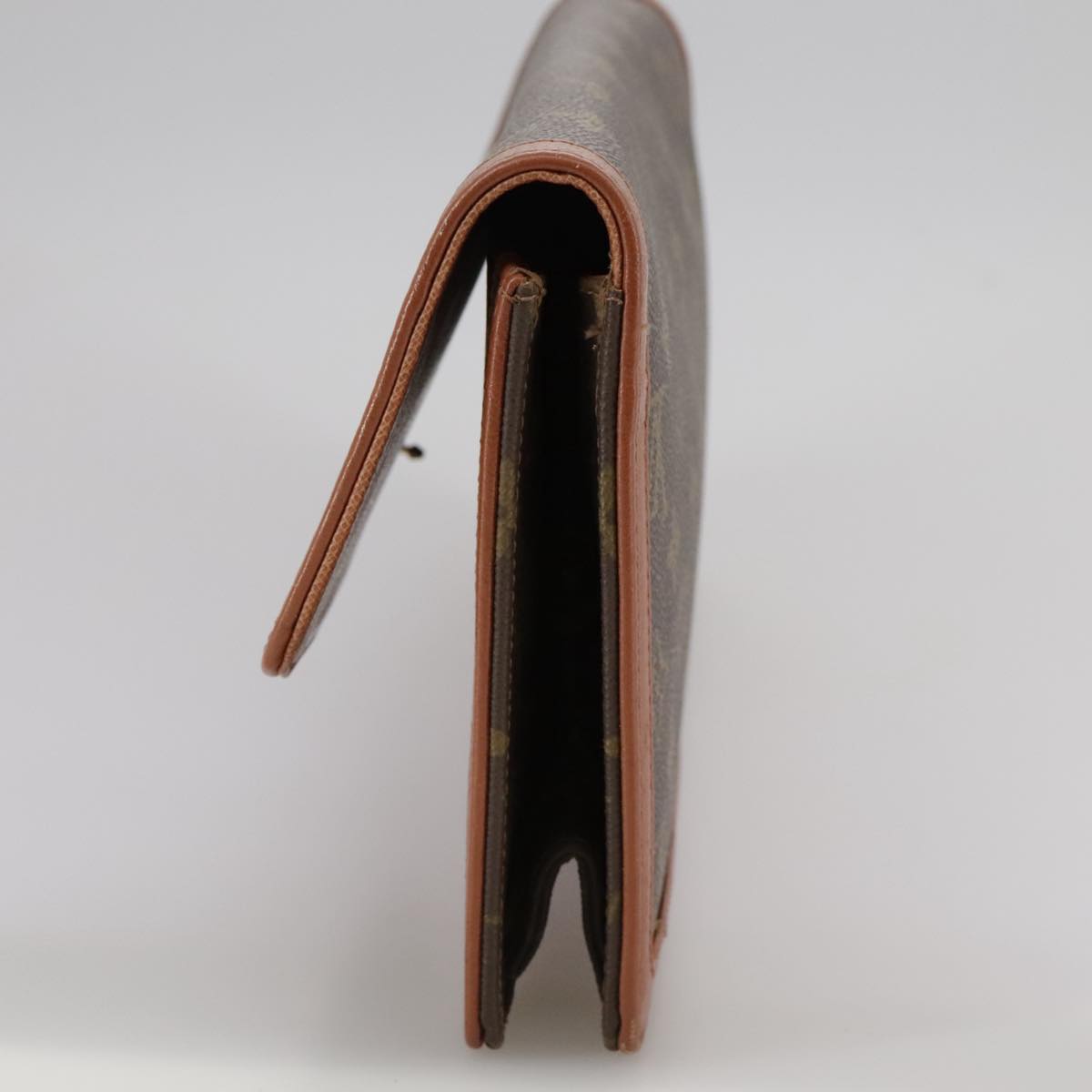 Louis Vuitton Pochette Dame Brown Canvas Clutch Bag (Pre-Owned)