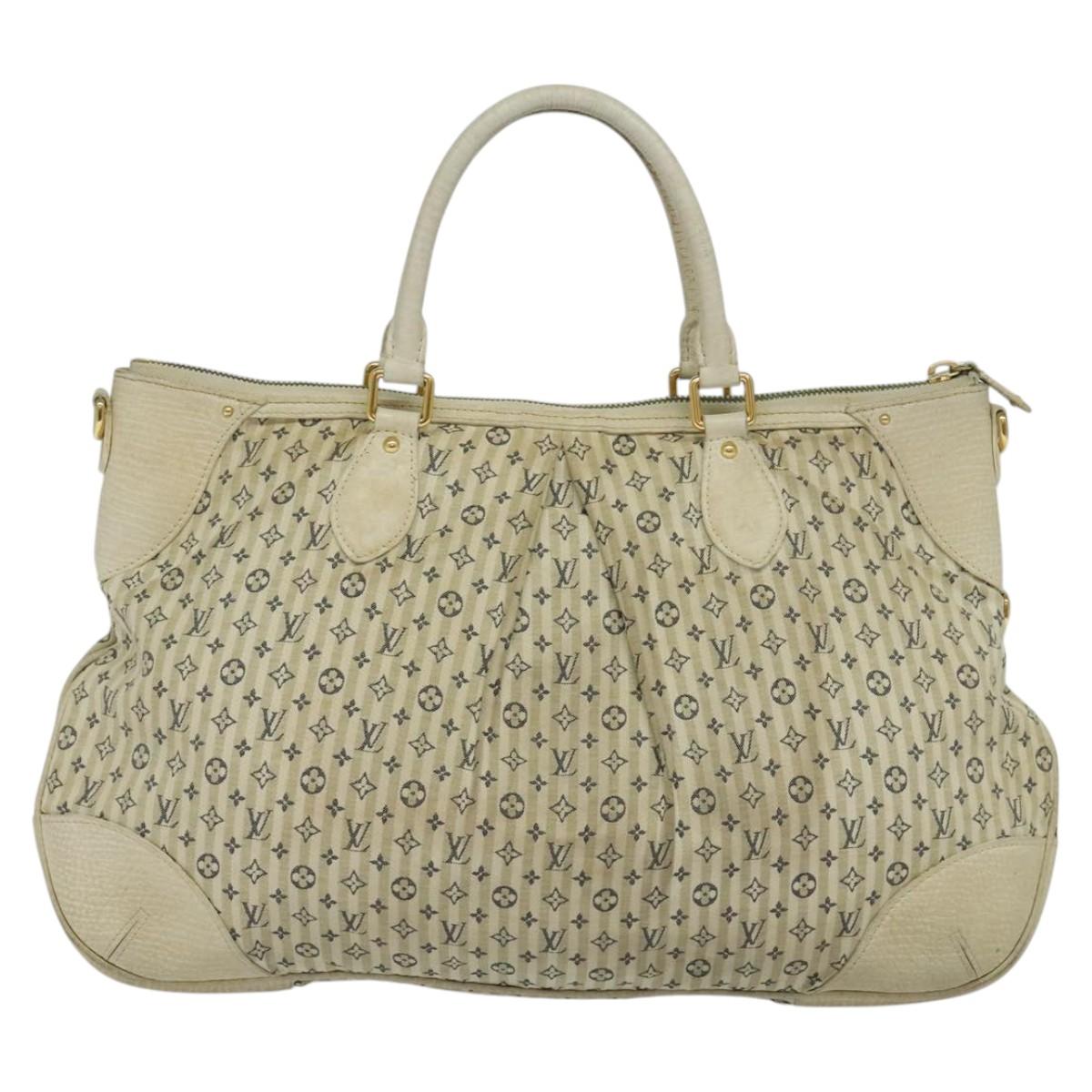 Louis Vuitton Marina Gm Blue Canvas Handbag (Pre-Owned)