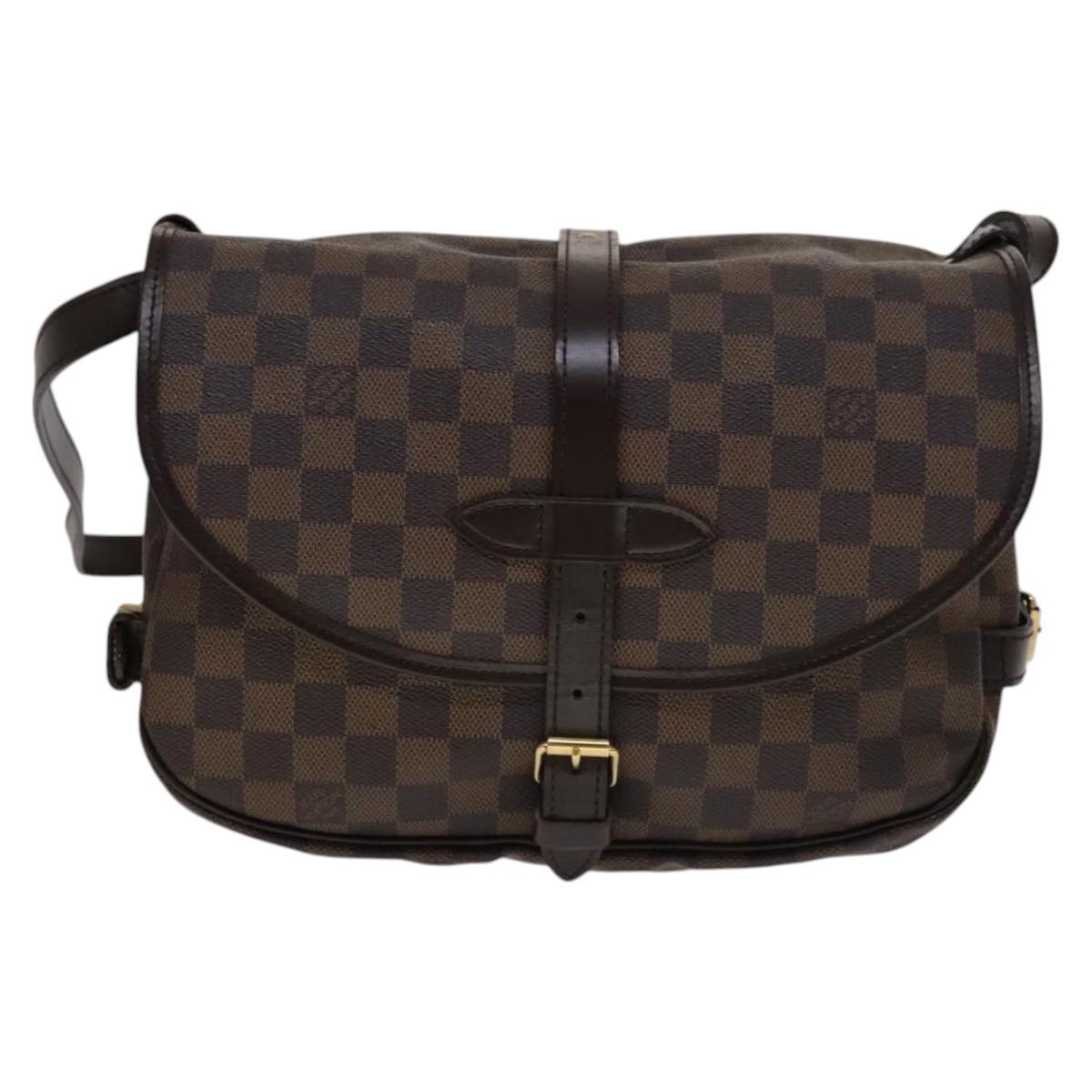 Louis Vuitton Saumur 30 Brown Canvas Shoulder Bag (Pre-Owned)