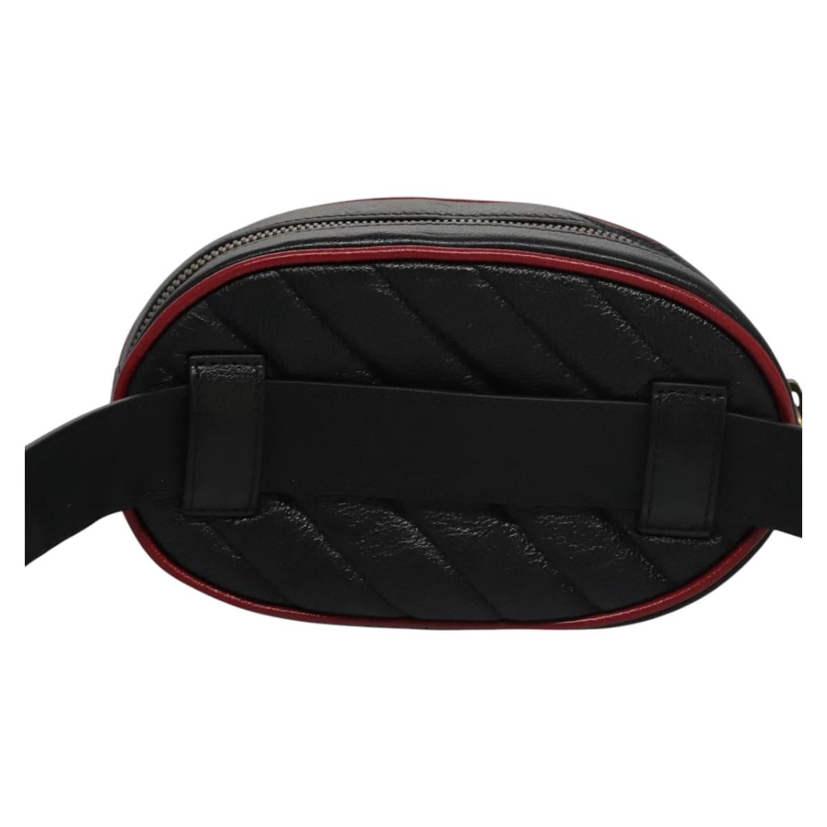 Gucci Marmont Black Leather Clutch Bag (Pre-Owned)