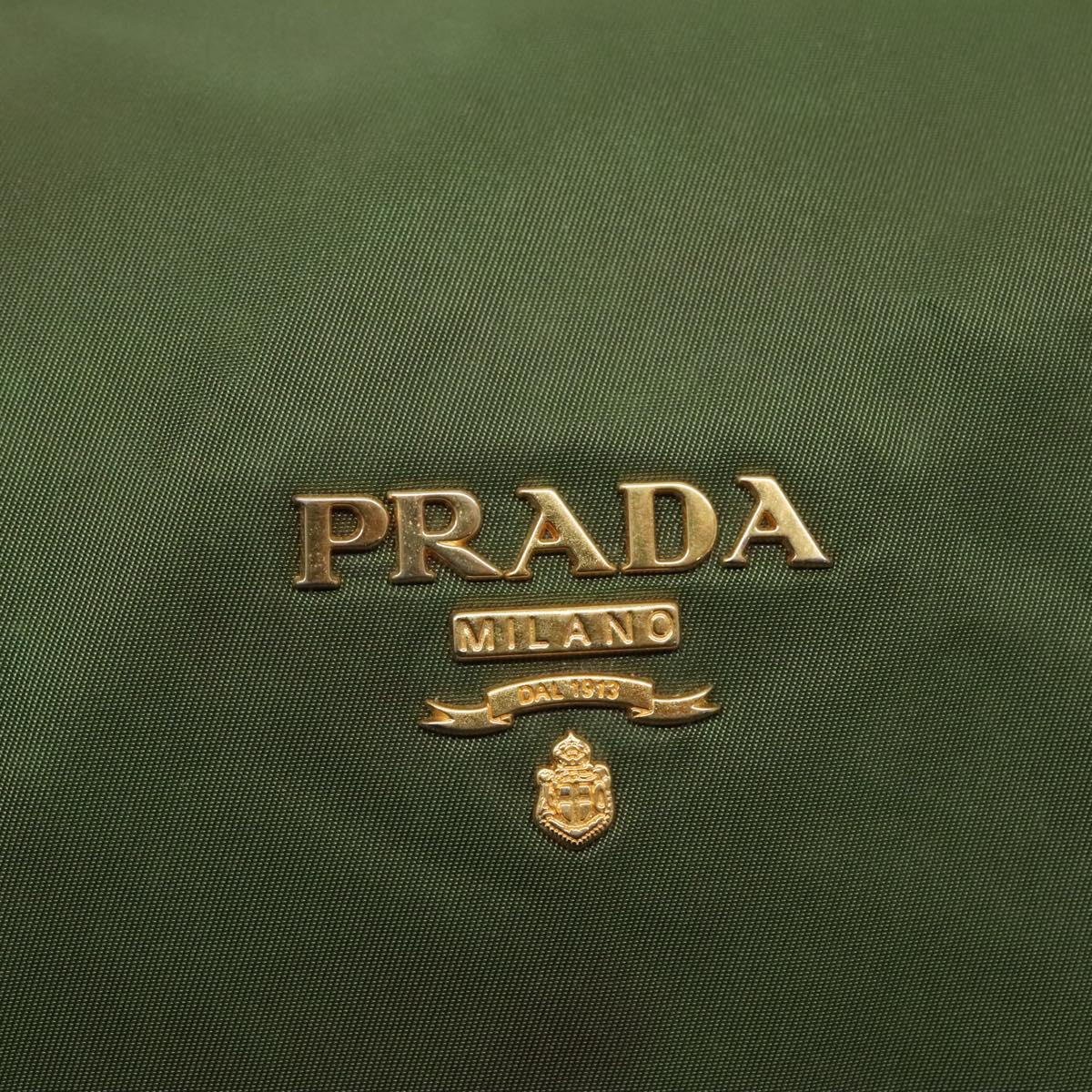 Prada Re-Nylon Green Synthetic Handbag (Pre-Owned)