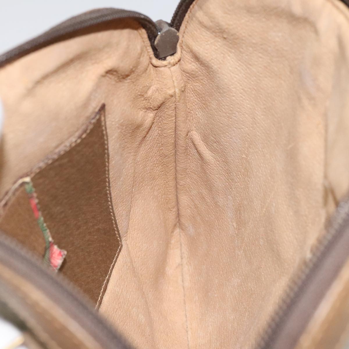 Gucci Ophidia Beige Canvas Shoulder Bag (Pre-Owned)