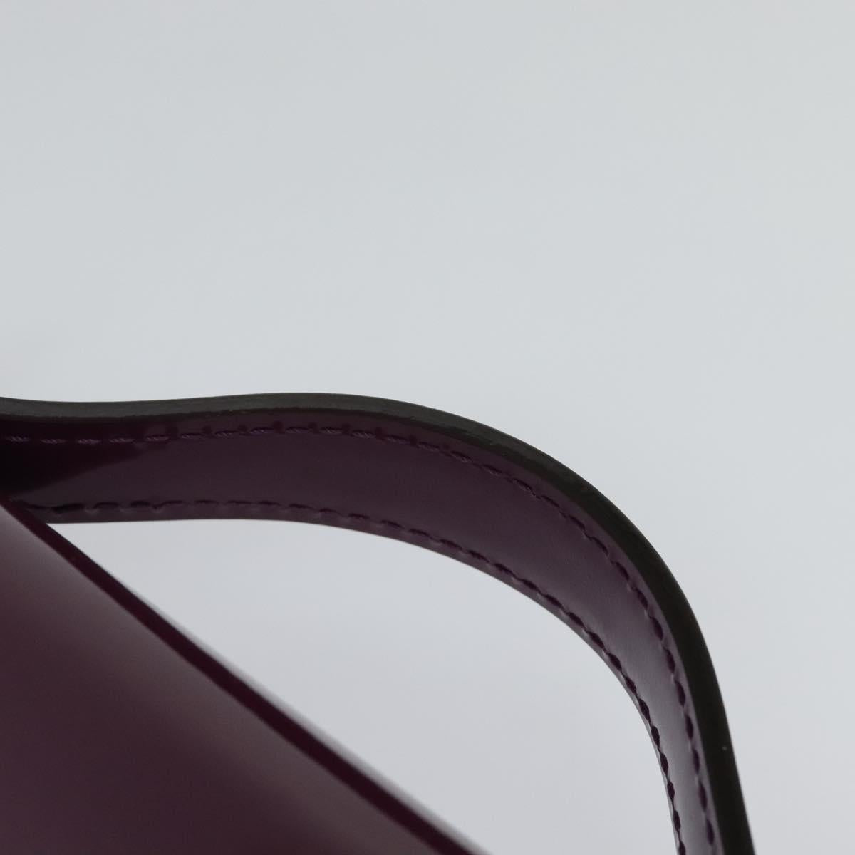 Louis Vuitton Monceau Burgundy Patent Leather Handbag (Pre-Owned)