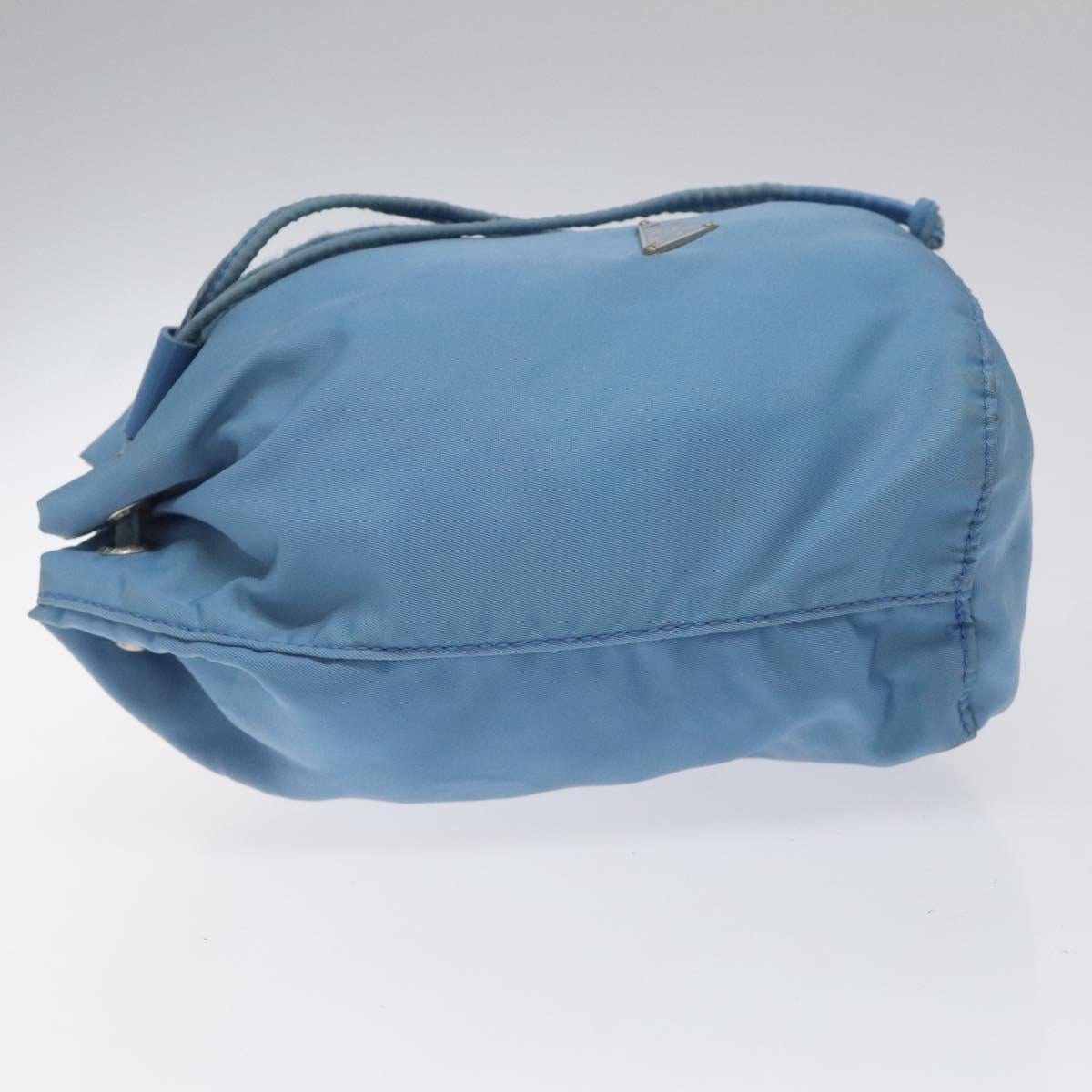 Prada Re-Nylon Blue Canvas Clutch Bag (Pre-Owned)