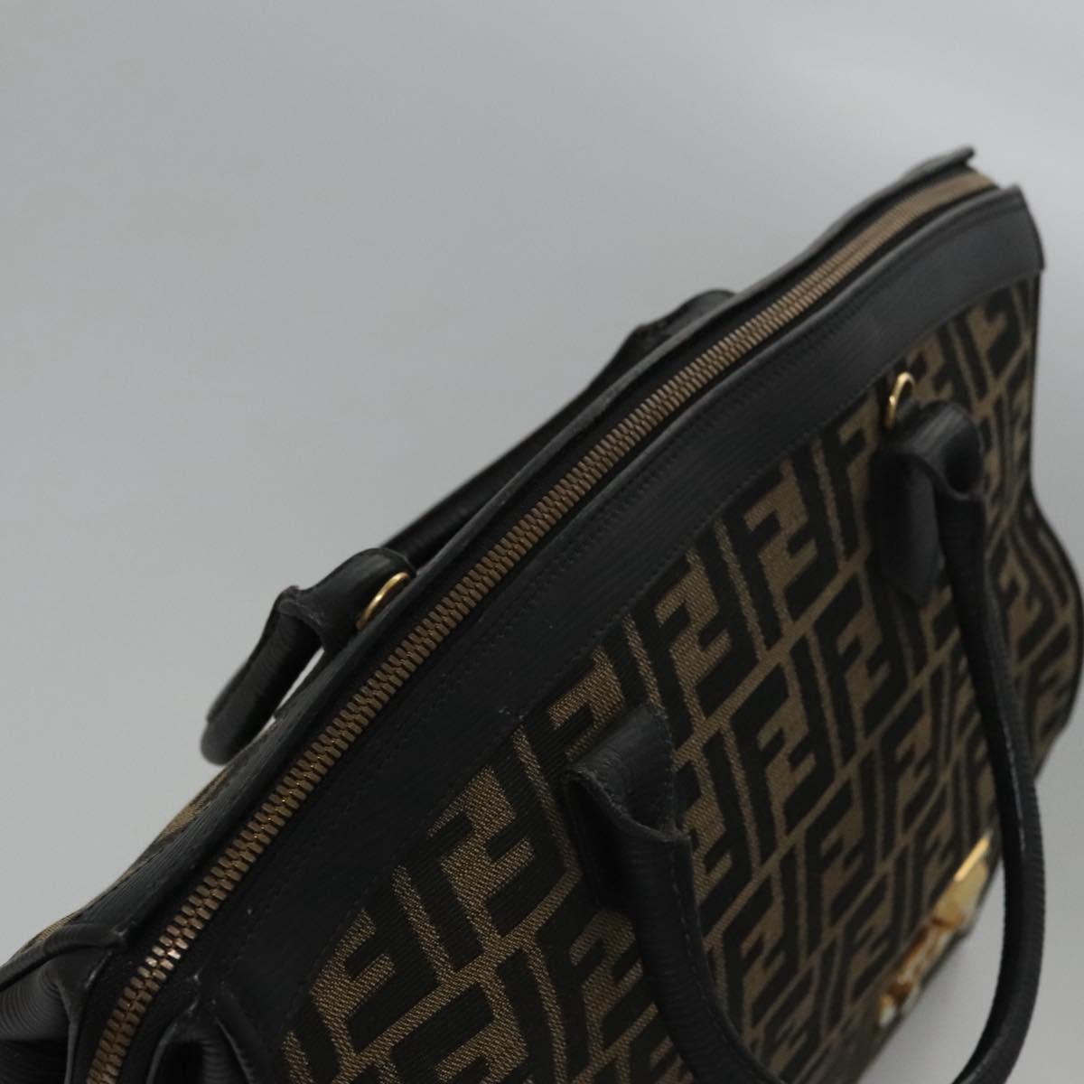 Fendi Zucca Brown Canvas Briefcase Bag (Pre-Owned)