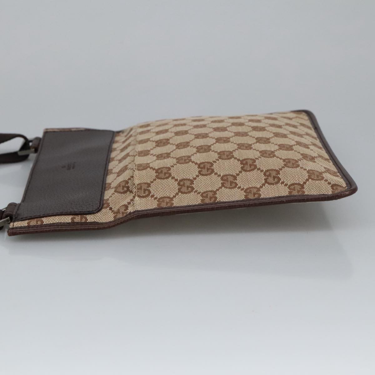 Gucci Gg Supreme Beige Canvas Shoulder Bag (Pre-Owned)